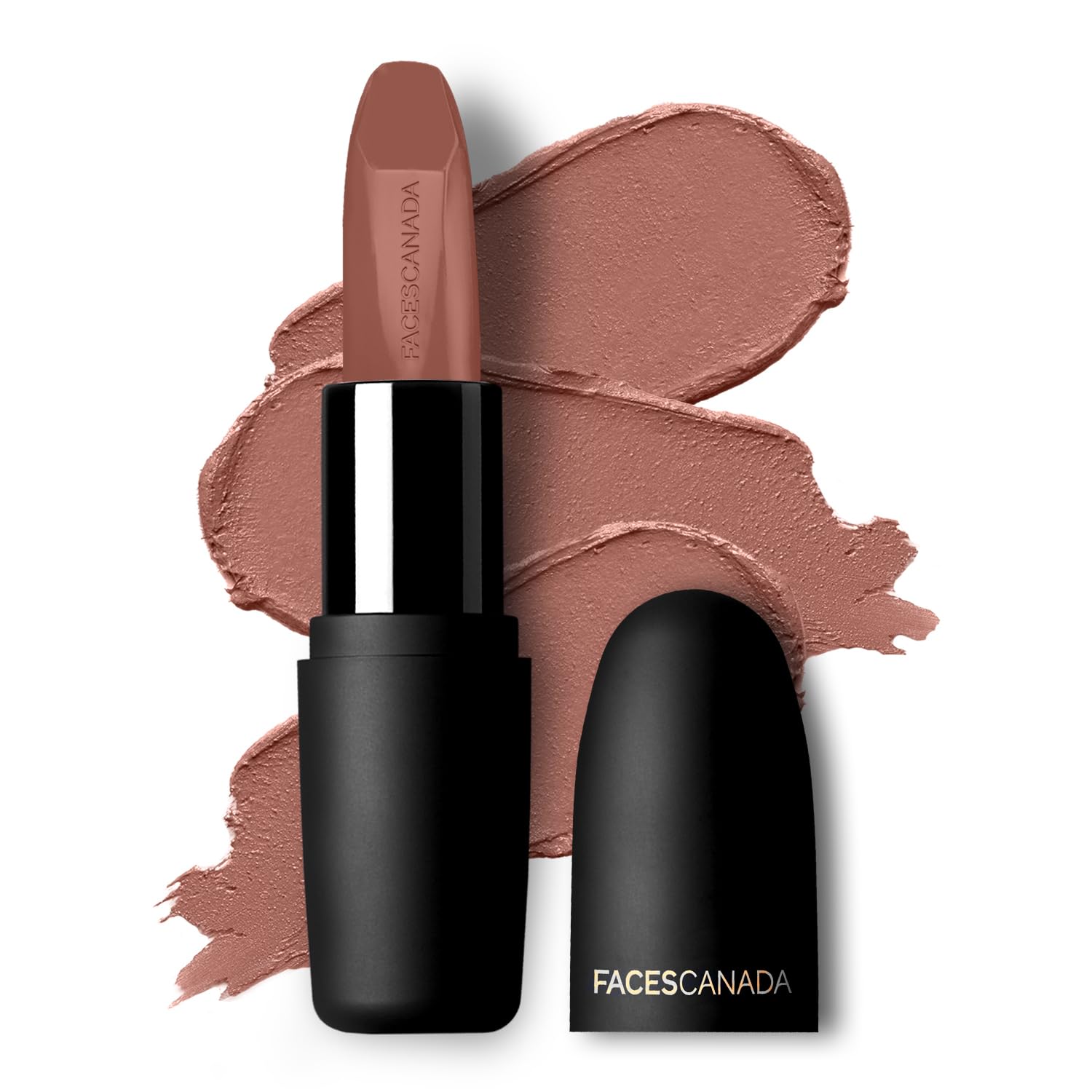 Faces Canada matte lipstick in Buff Nude 05 tube packaging