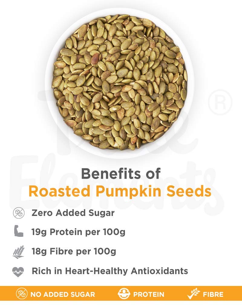 True Elements Roasted Pumpkin Seeds 500g - Protein Snacks – view 2