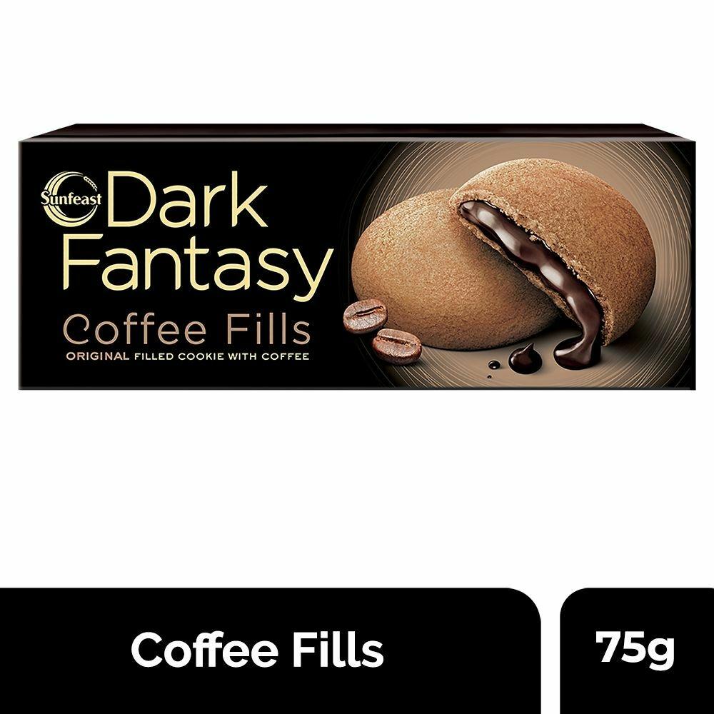 Sunfeast coffee filled cookies pack showing Dark Fantasy Coffee Fills
