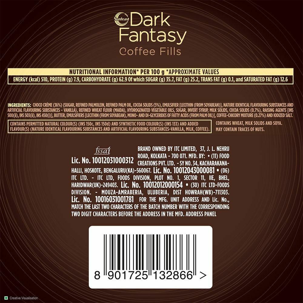 Sunfeast Dark Fantasy Coffee Fills Cookie 75 G – view 10