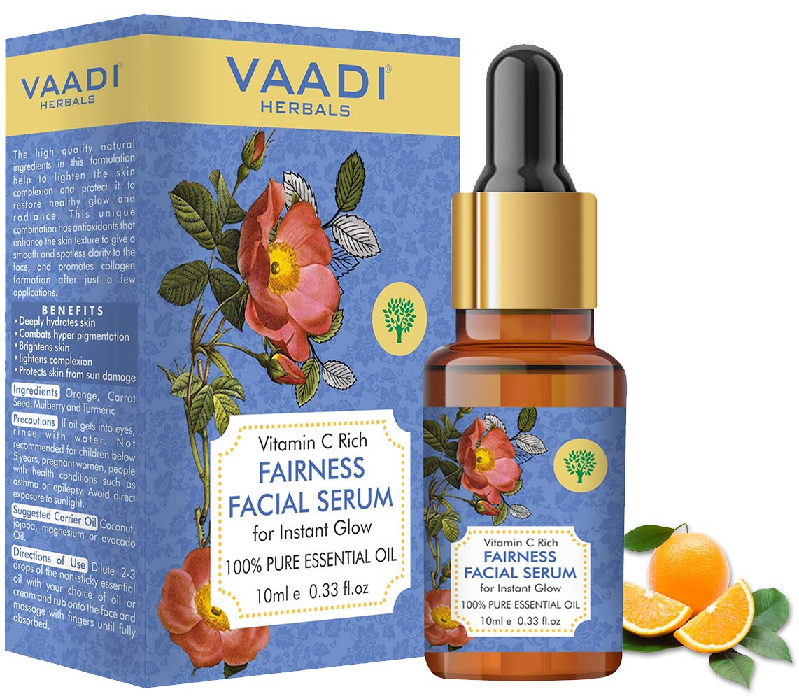 Vaadi Herbals brightening vitamin C facial serum bottle 10 ml