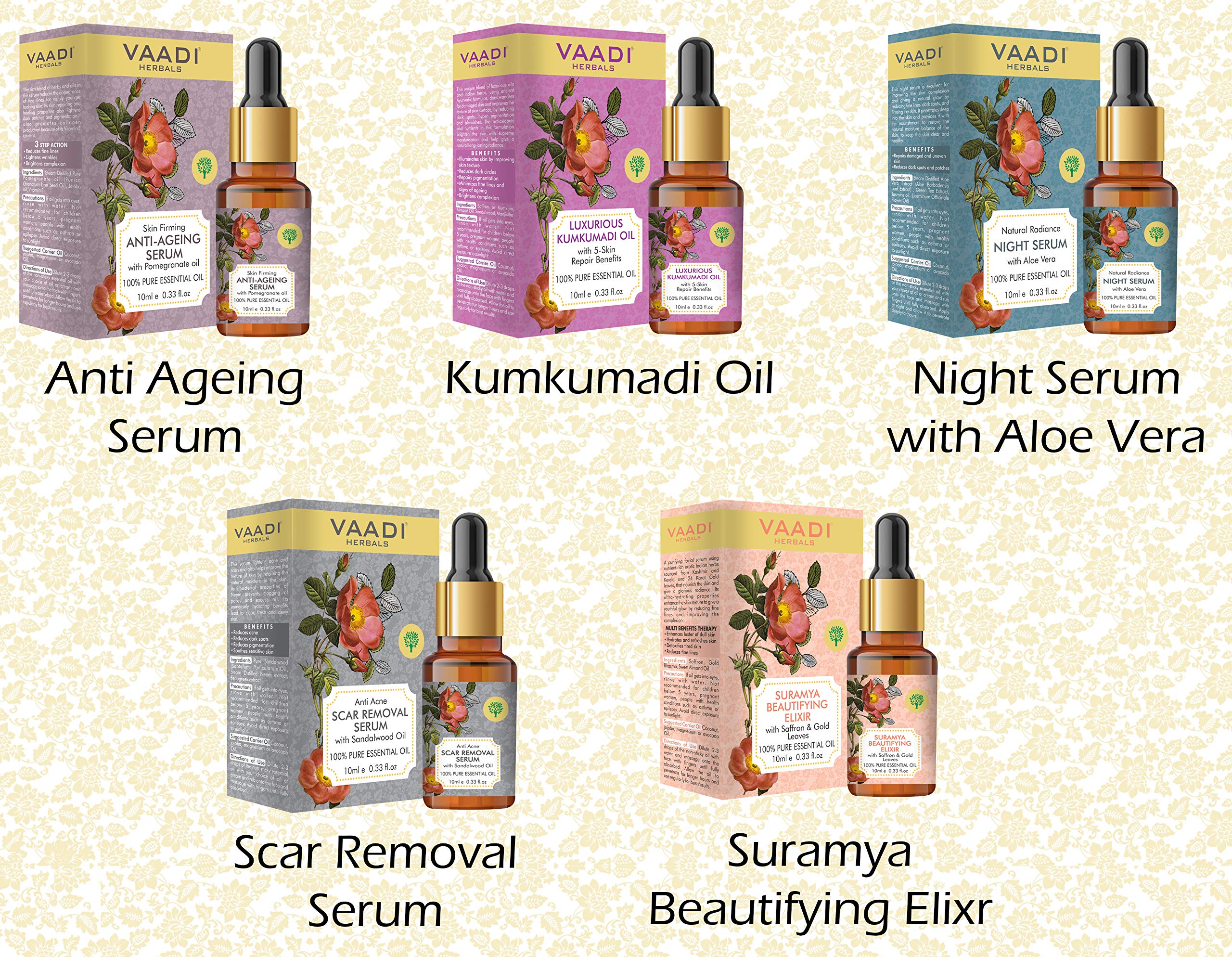 VAADI HERBALS Vitamin C Fairness Facial Serum - Brightens Skin, Lightens Complexion, Protects From Sun Damage, 10 ml – view 8