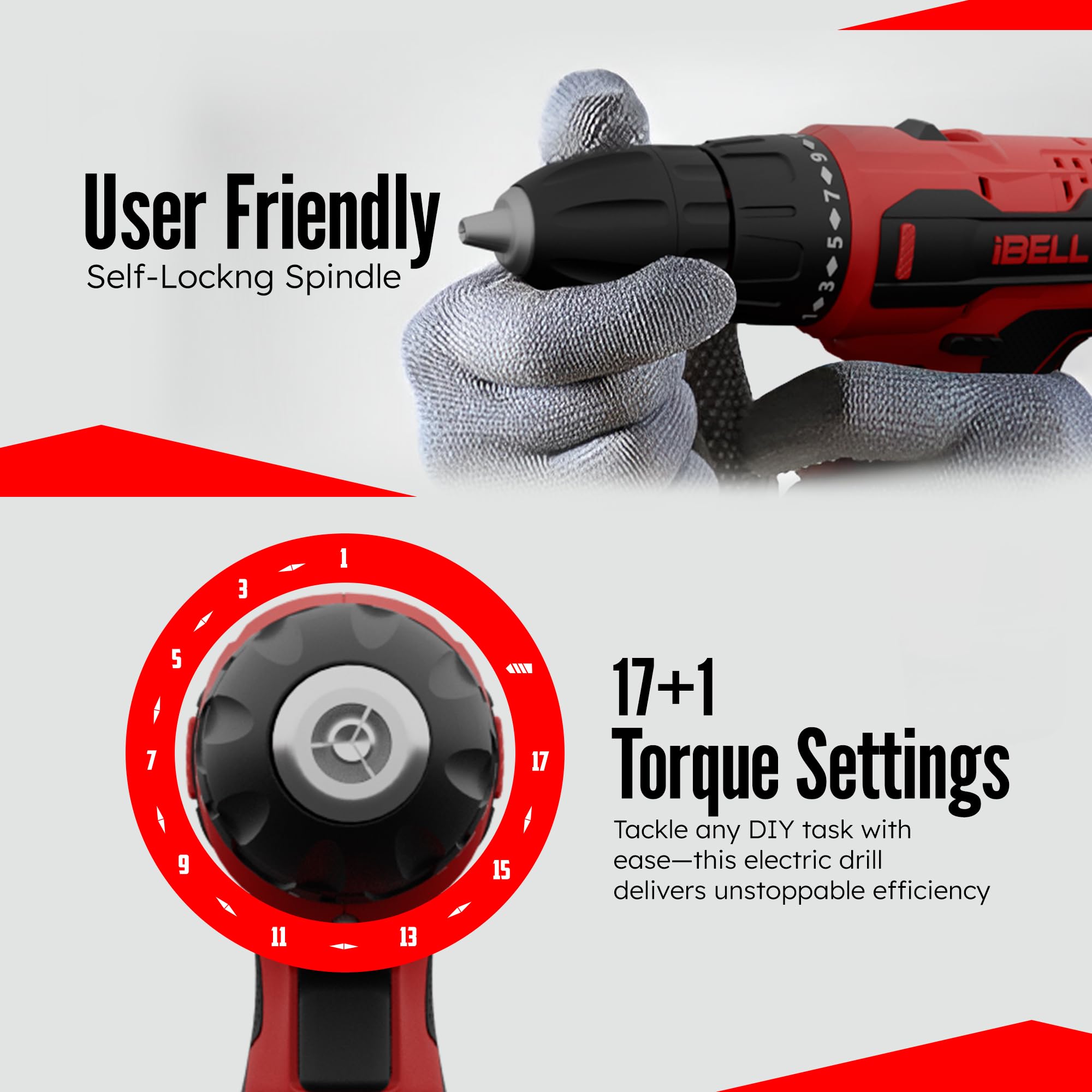 IBELL 12V Cordless Drill Driver CD12-74 – view 4