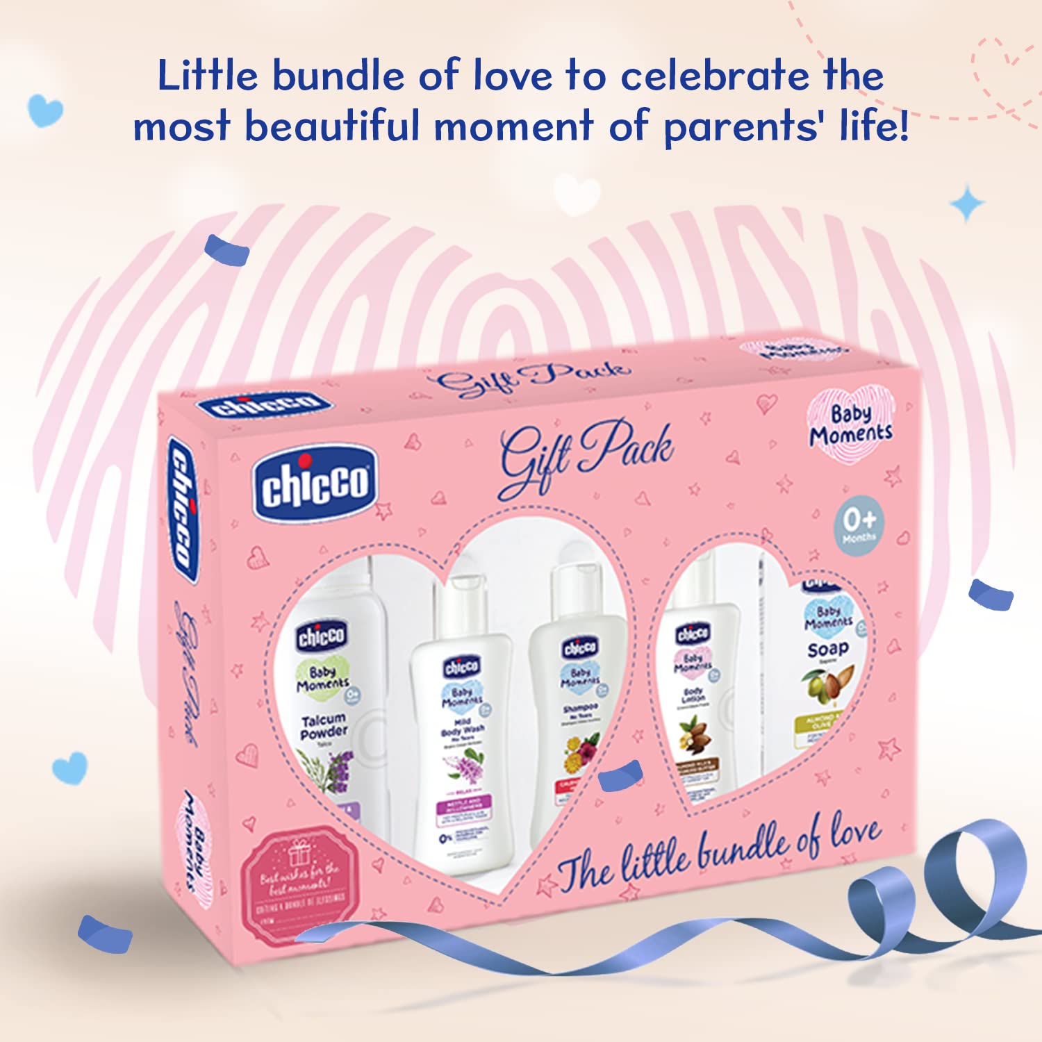 Chicco Baby Moments Essential Set Pink, Gift Set for Babies, 0m+ – view 3