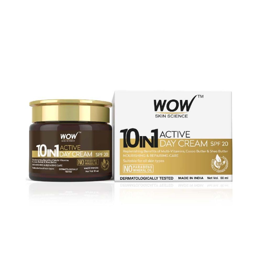 WOW Skin Science 10 in 1 day face cream jar