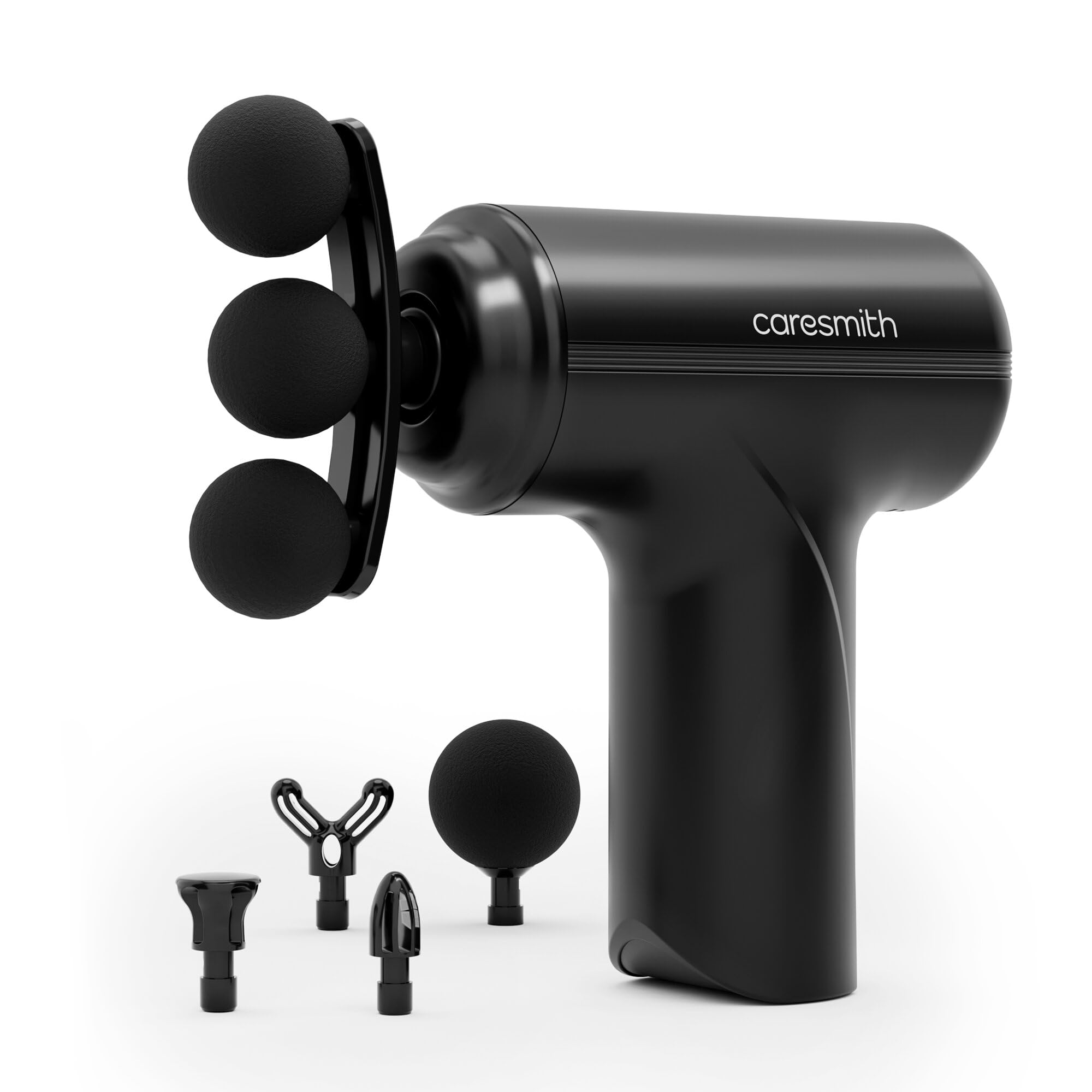 CARESMITH Charge Go Massage Gun | 5 Specialized Heads For Full Body Pain Relief | Body Massager for Pain Relief | Massage Gun for Back Leg & Full Body