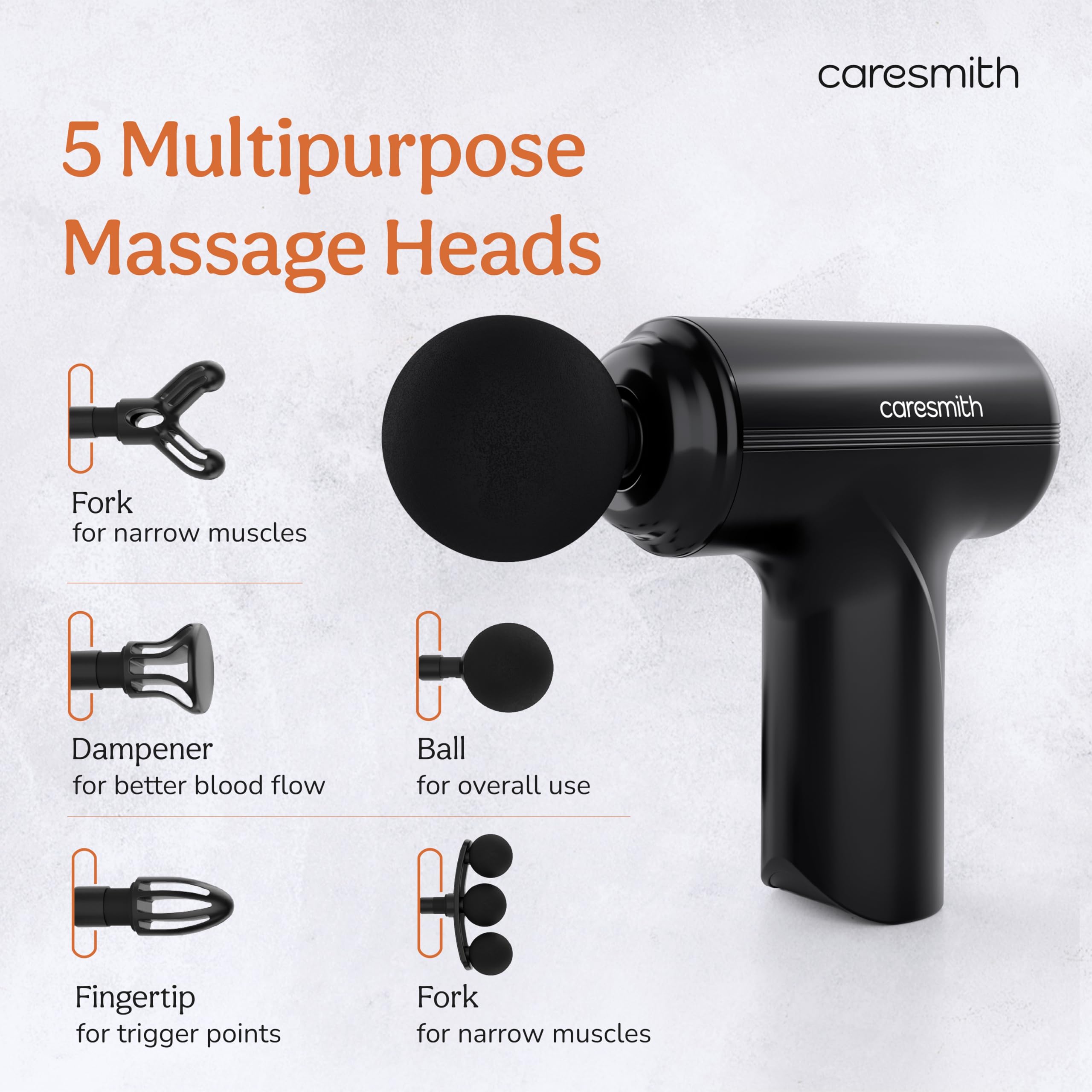 CARESMITH Charge Go Massage Gun – view 2