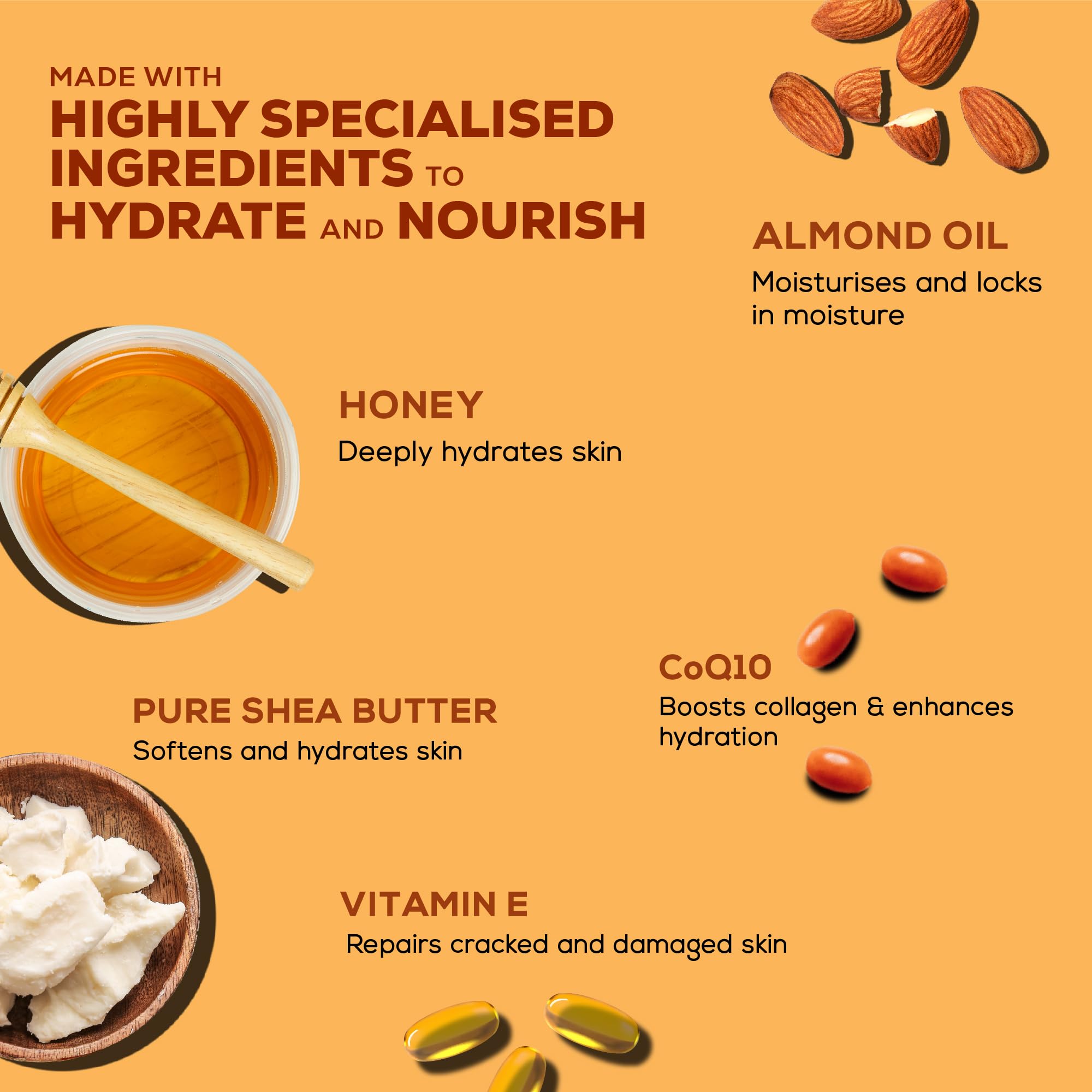 Joy Honey & Almonds Ultimate Nourishing Body Milk Lotion (400ml) – view 3