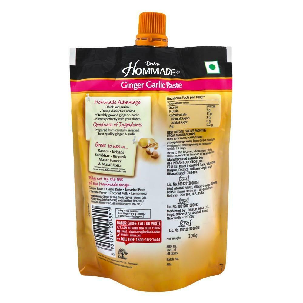 Dabur Hommade Ginger Garlic Paste 200 G – view 2
