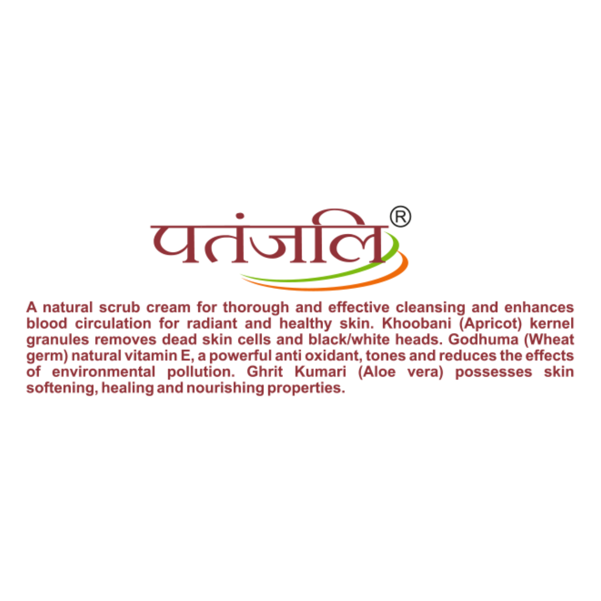 Patanjali Aloevera Apricot Face Scrub 60 g – view 3