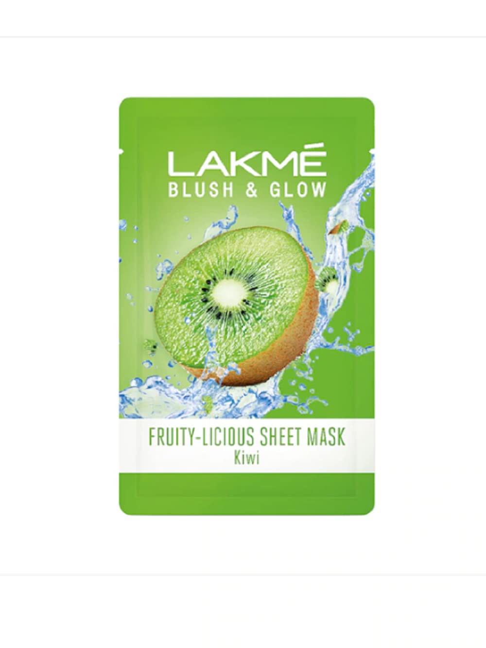 Lakme Kiwi Sheet Mask 20 ml front pouch view