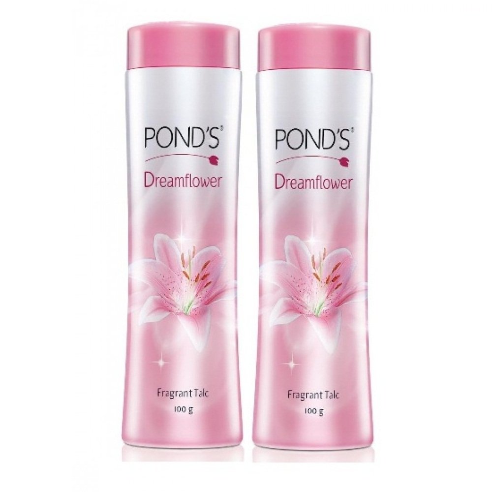 POND'S Dreamflower talc powder twin pack with fragrant scent