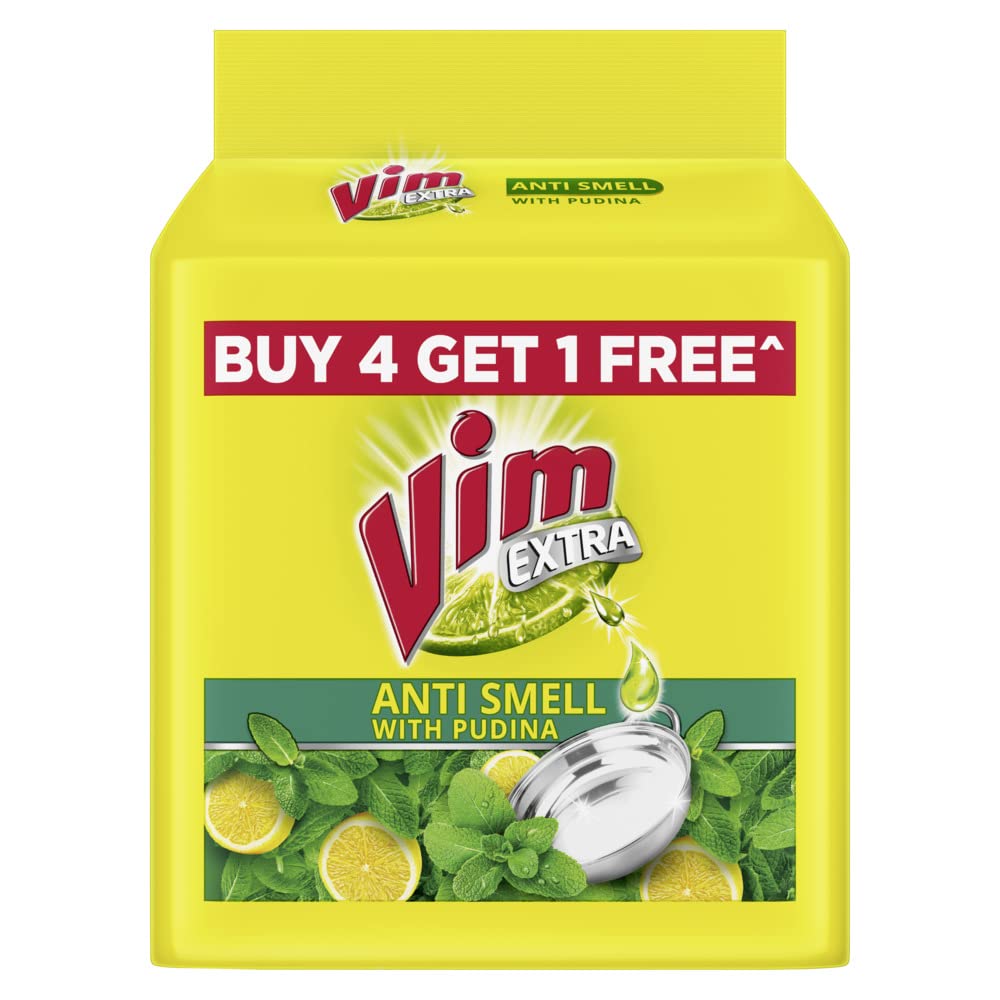 Green VIM dishwash bar 200g with pudina fragrance
