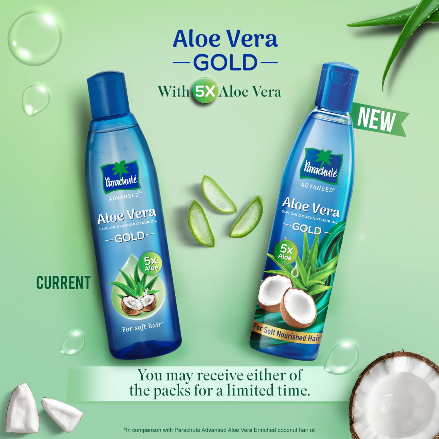 Parachute Advansed Aloe Vera Enriched Coconut Hair Oil Gold – view 2