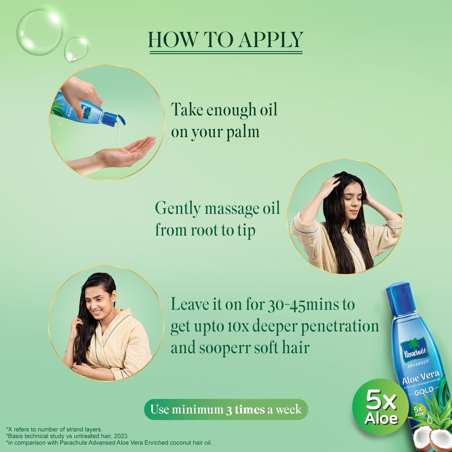 Parachute Advansed Aloe Vera Enriched Coconut Hair Oil Gold – view 6