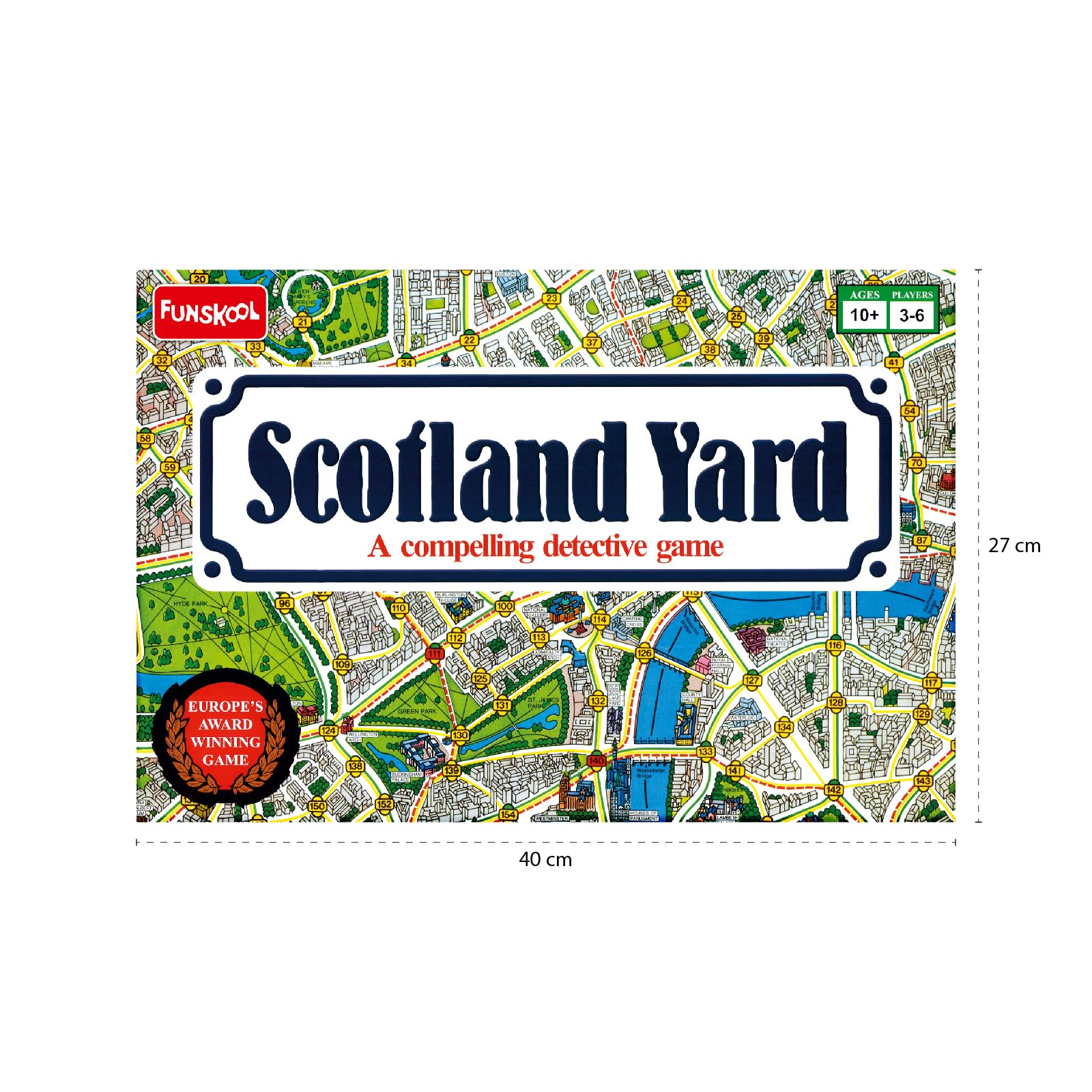 Funskool Games, Scotland Yard, A Compelling Detective And Strategy, Animal Board Game for Kids & Family, 2 - 3 Players, Ages 10 years and above – view 2