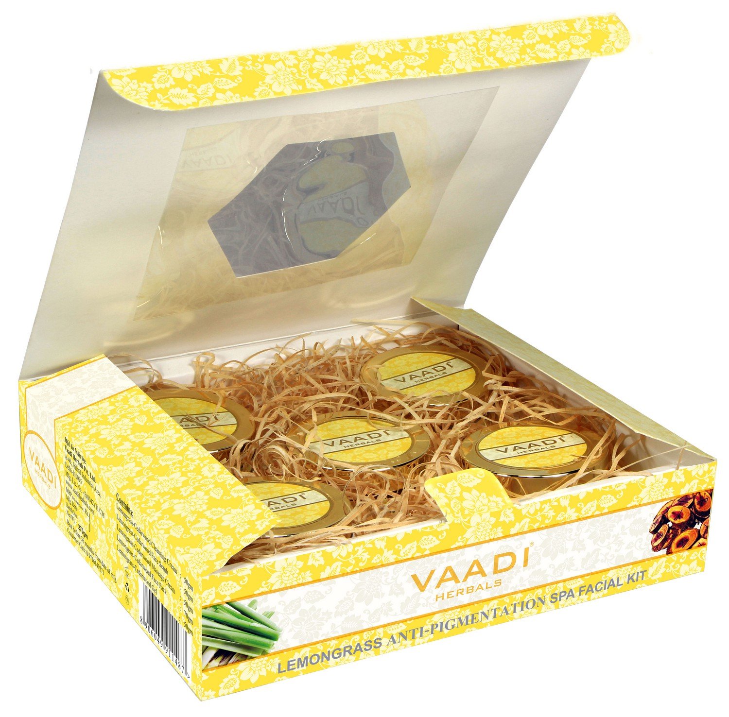 Vaadi Herbals Lemongrass Anti Pigmentation Spa Facial Kit With Cedarwood Extract, 270G – view 4