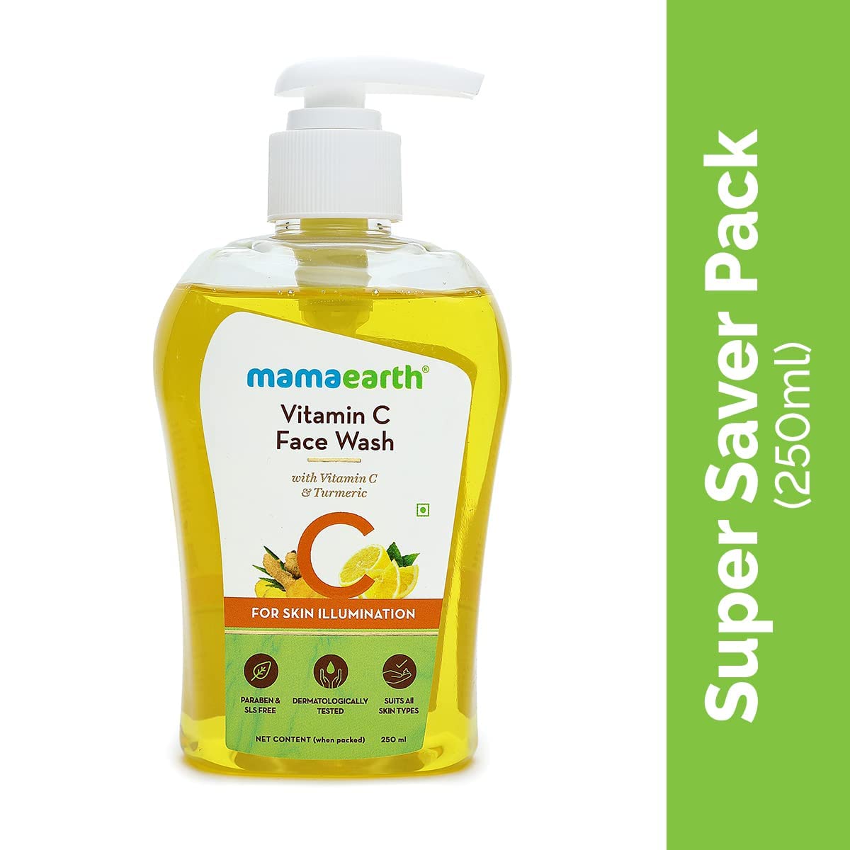 Mamaearth Vitamin C Face Wash for Women & Men 250ml- Toxin-Free & Oil-Free Face Wash for Acne-Prone, Dry & Oily Skin - Illuminates Skin – view 2