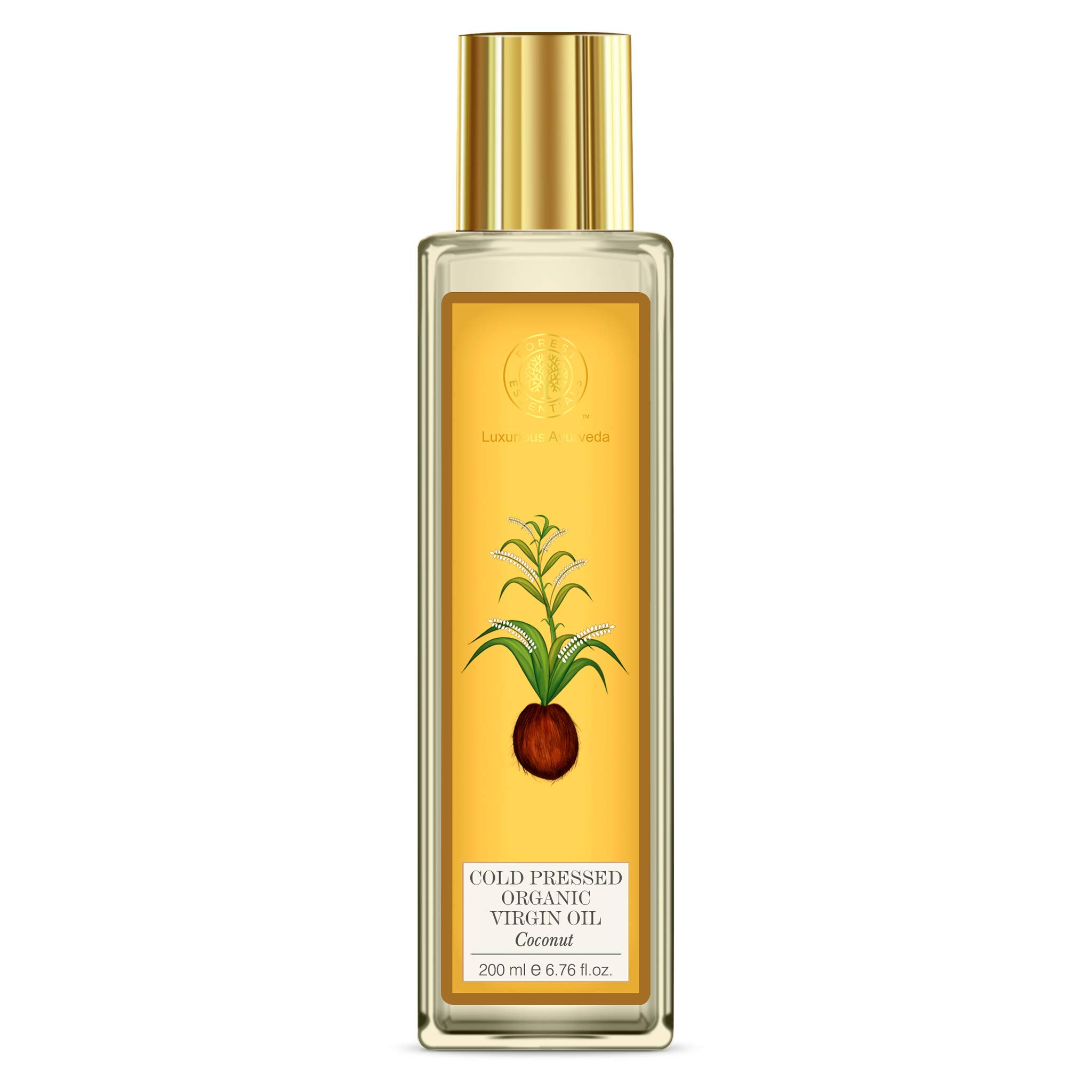 Forest Essentials Organic Cold Pressed Coconut Virgin Oil, 200ml & Forest Essentials Dasapushpadi Baby Hair and Body Wash, 200ml – view 2