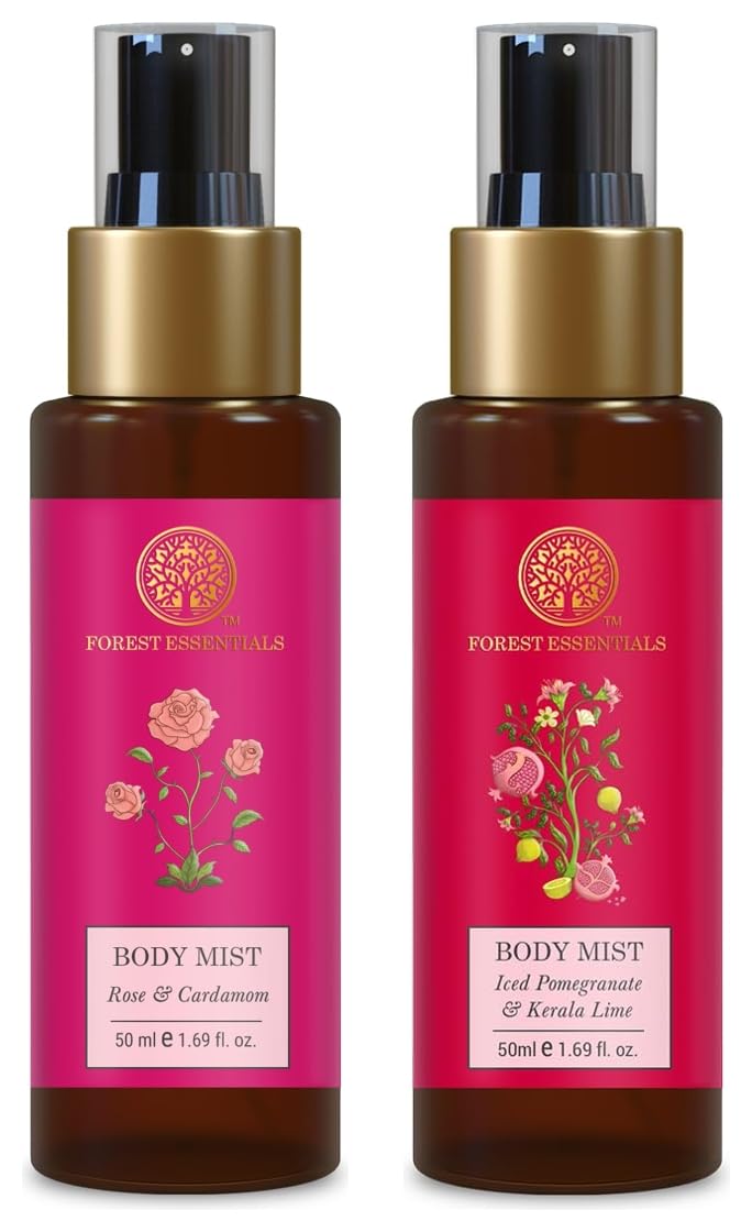 Two Forest Essentials 50 ml body mists with citrus and floral notes