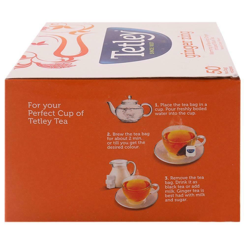 Tetley Ginger Leaf Tea Bags 50 Pcs – view 4