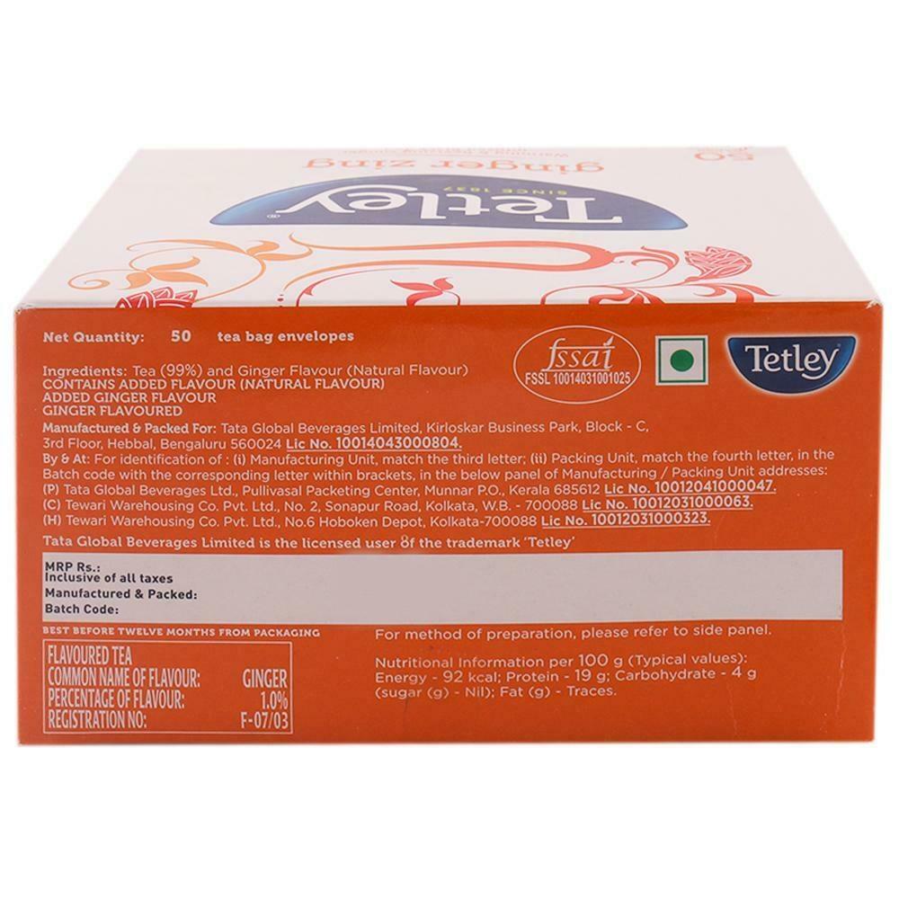 Tetley Ginger Leaf Tea Bags 50 Pcs – view 5
