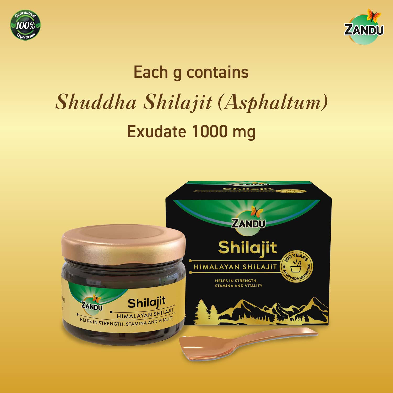 Zandu Pure Himalayan Shilajit Resin, 20g (Pack of 1) – view 3