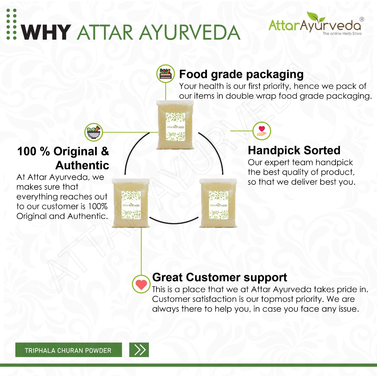 Attar Ayurveda Triphala Churan Powder (Ratio 1:2:4) - 700 grams – view 7