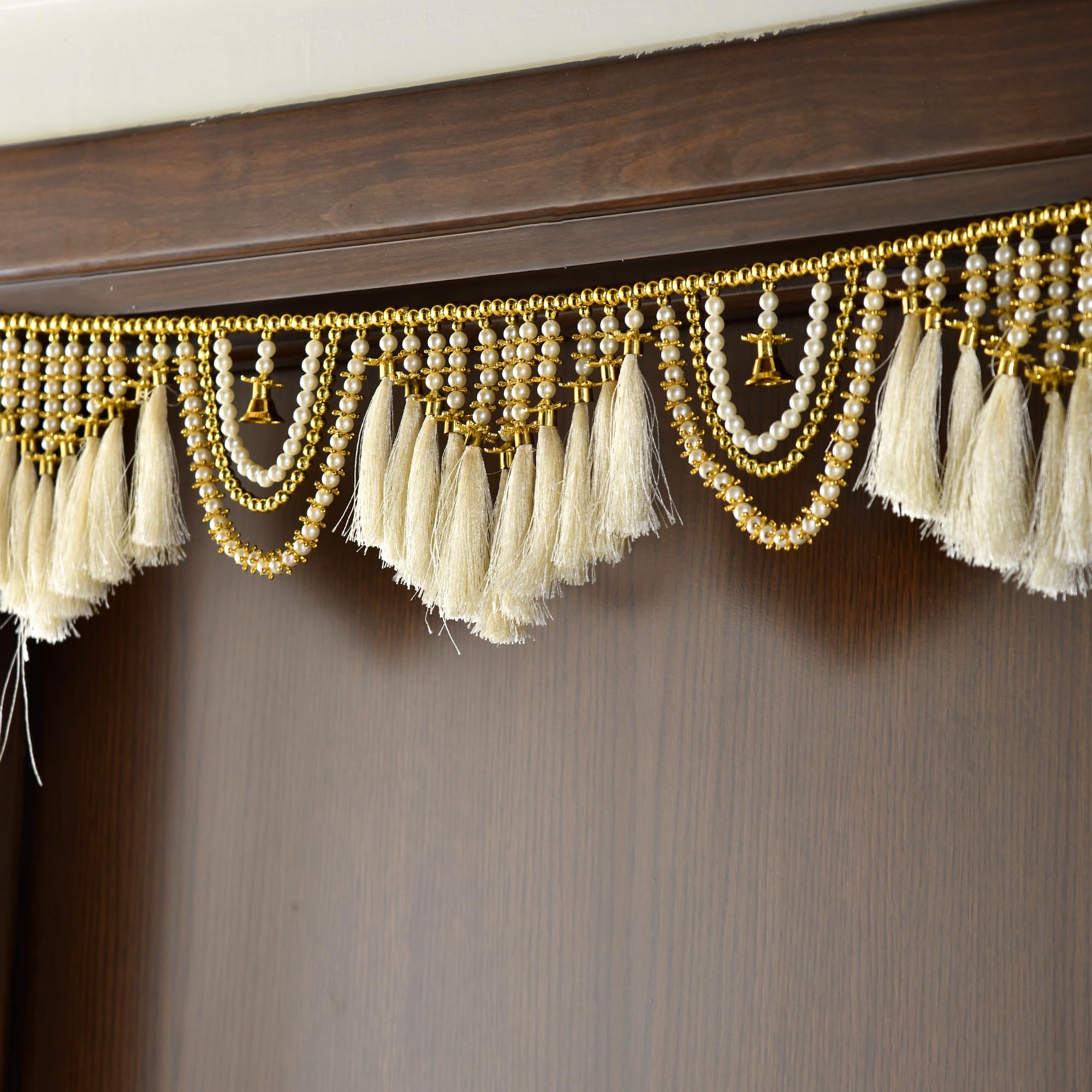 CraftVatika Toran for Door Entrance,Main Door, Mandir Bandhanwar for Home, Diwali Decoration Item Door Hanging Toranam for Pooja Room (Style2)