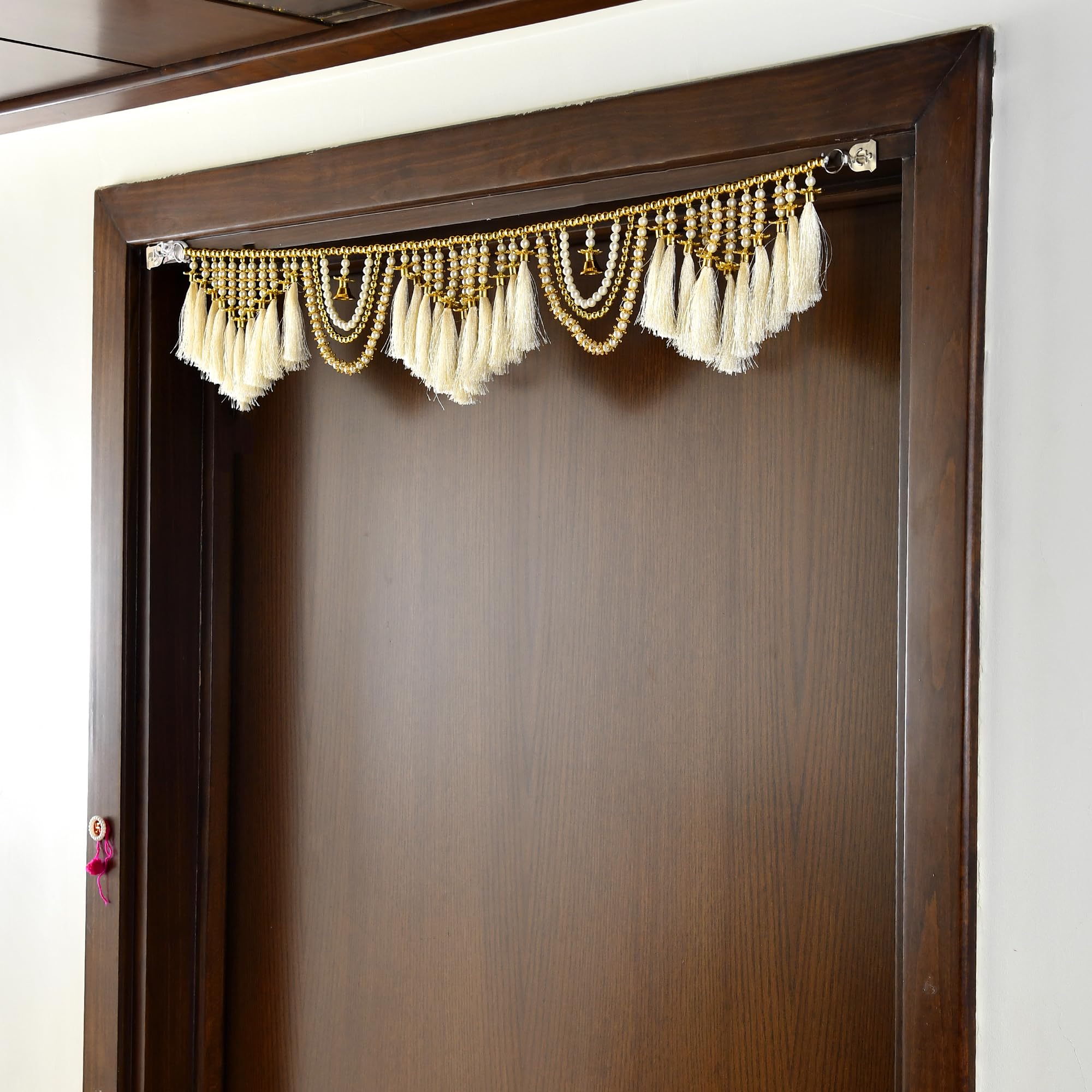 CraftVatika Toran for Door Entrance,Main Door, Mandir Bandhanwar for Home, Diwali Decoration Item Door Hanging Toranam for Pooja Room (Style2) – view 2