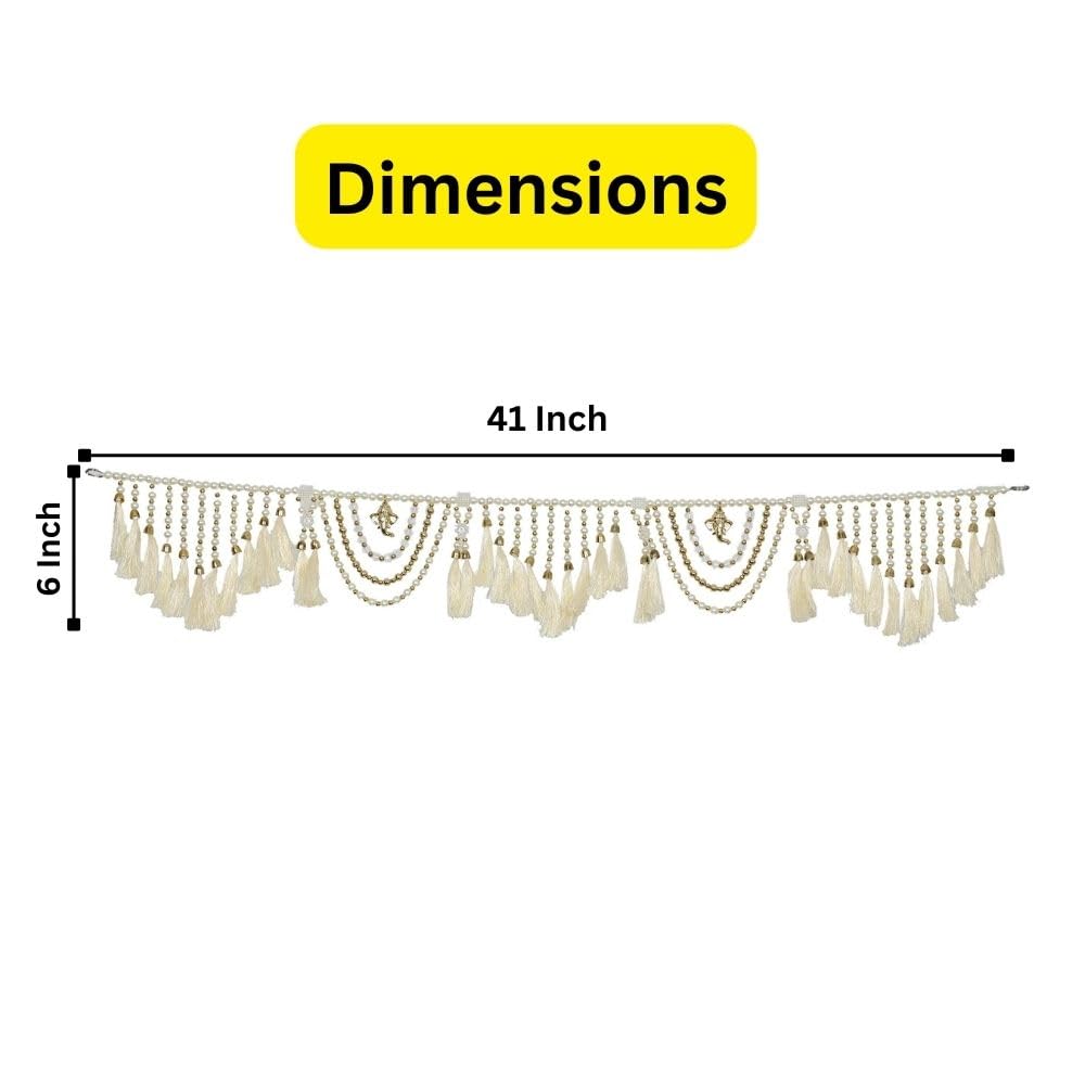CraftVatika Toran for Door Entrance,Main Door, Mandir Bandhanwar for Home, Diwali Decoration Item Door Hanging Toranam for Pooja Room (Style2) – view 3