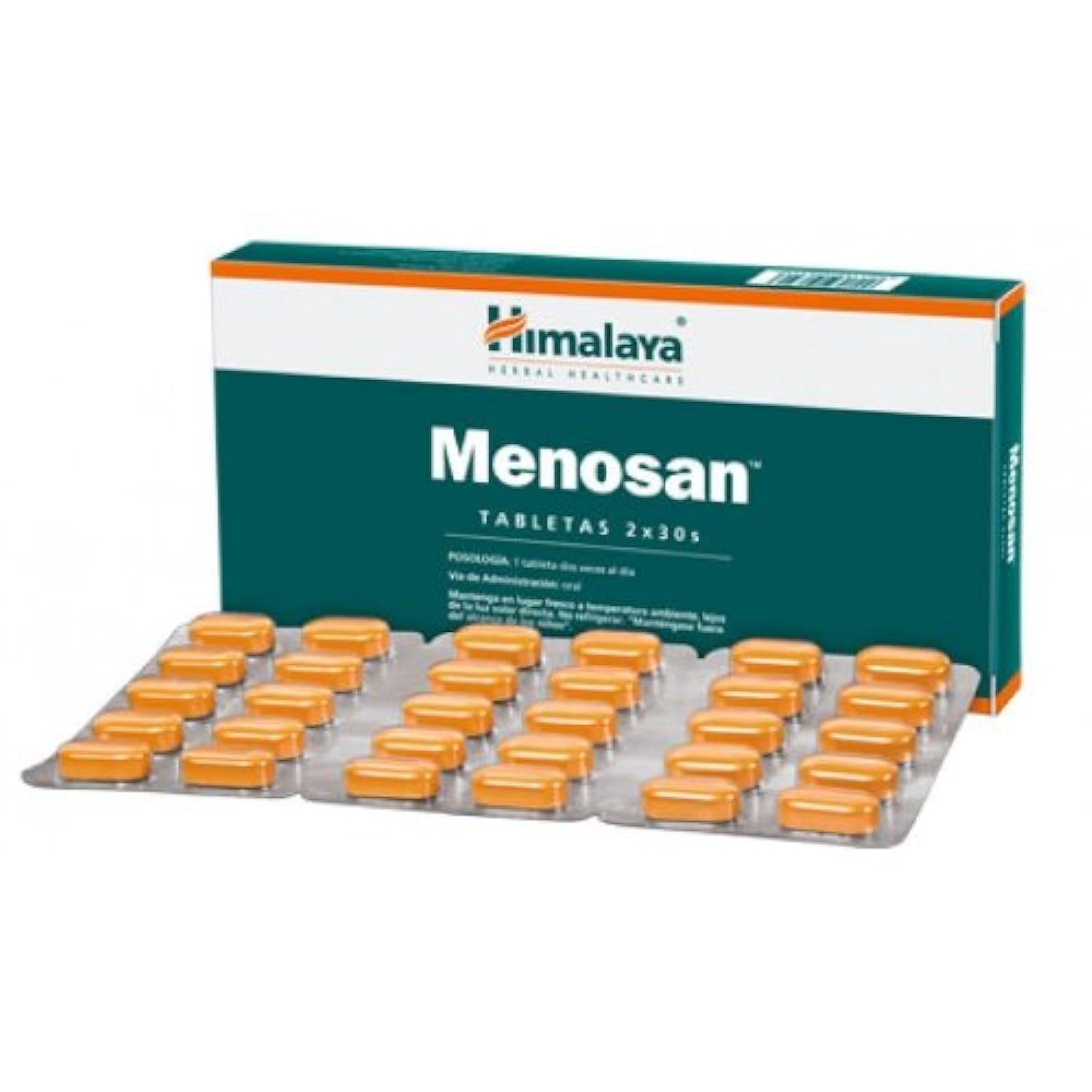 Himalaya Menosan tablet packs showing 60 count total