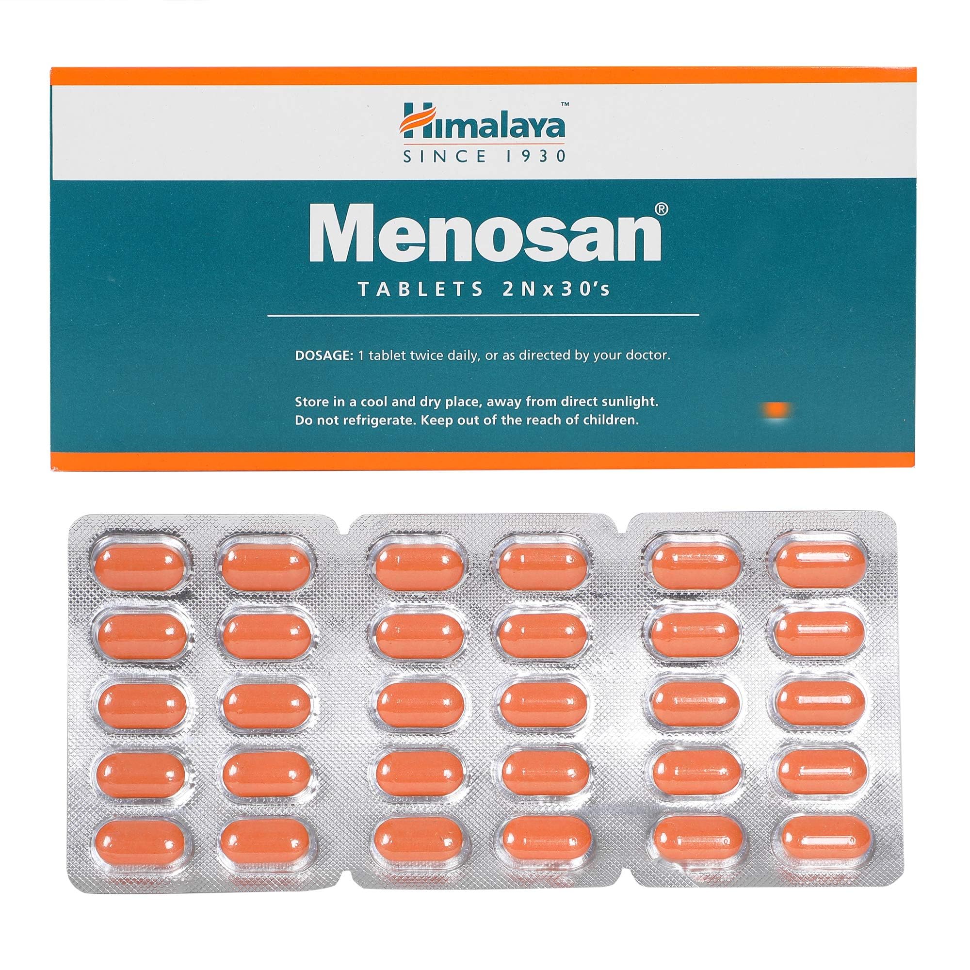 Himalaya Menosan Tablets, Gree, 30 Count, Pack of 2, Green (123456) – view 2