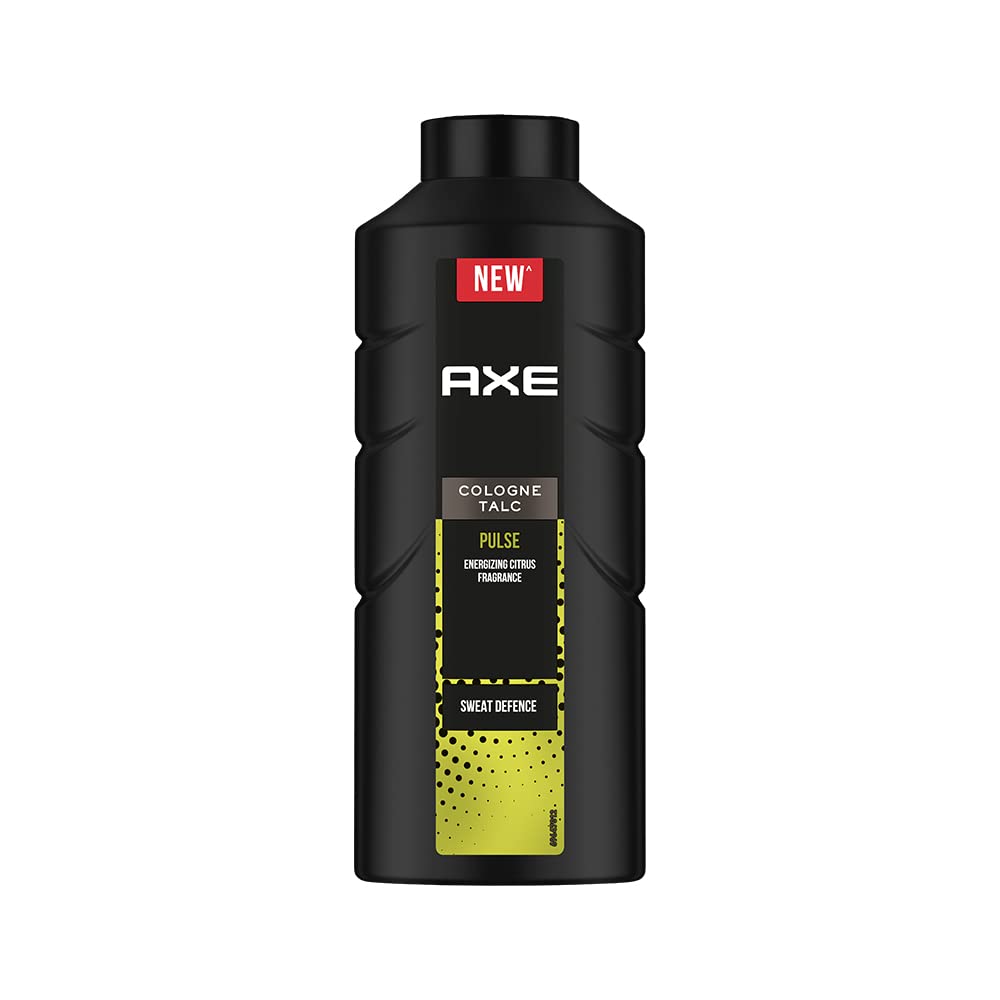 Front pack of AXE Signature Pulse Cologne Talc 300 g