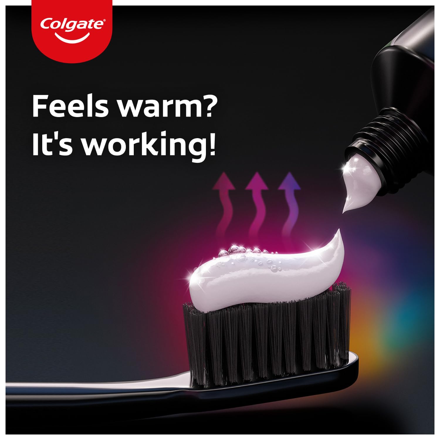 Colgate Visible White O2, Teeth Whitening Toothpaste (25g) for noticeably whiter teeth starting in 3 days. Peppermint Sparkle with Active Technology, Enamel Safe Teeth Whitening – view 4
