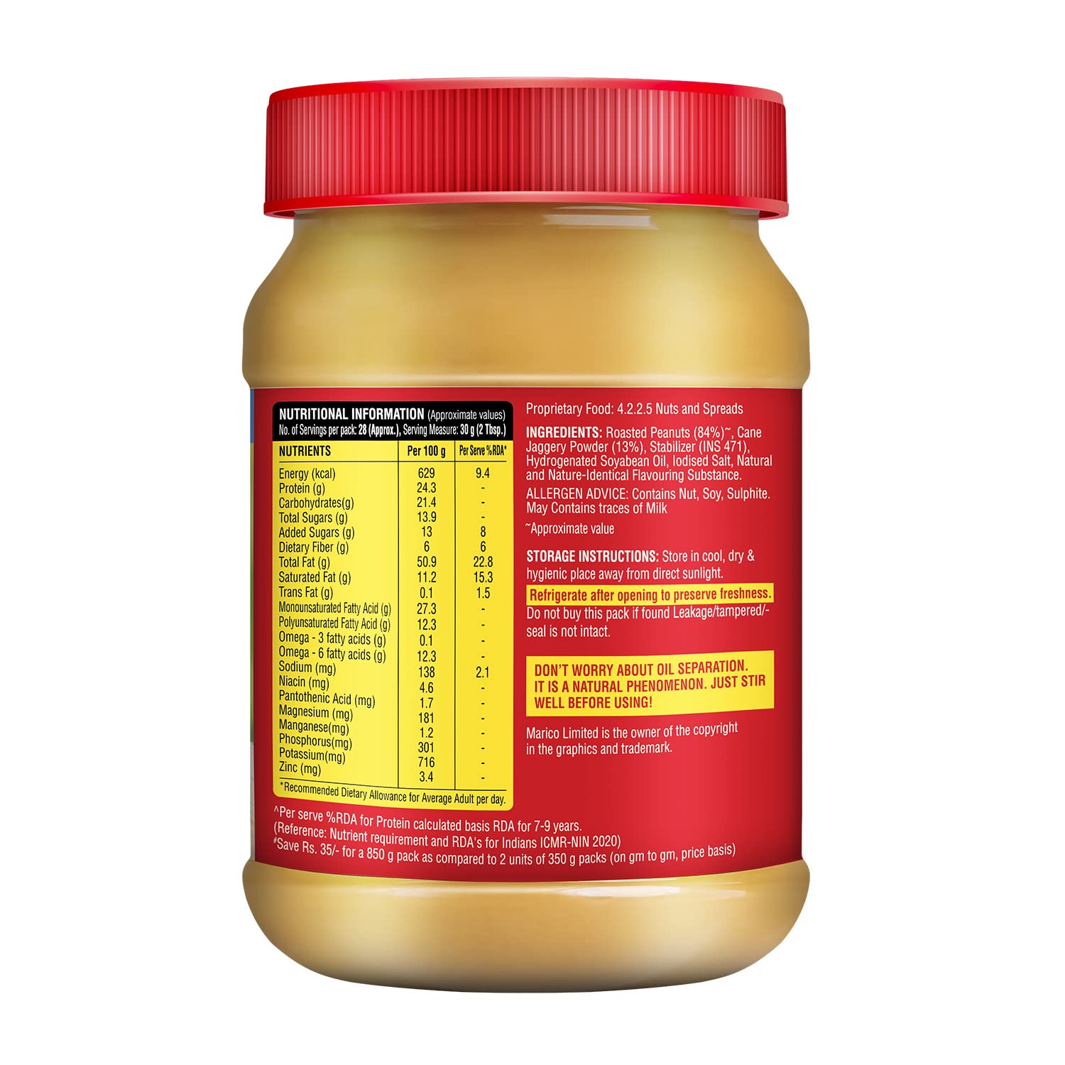 Saffola Peanut Butter Crunchy – view 2