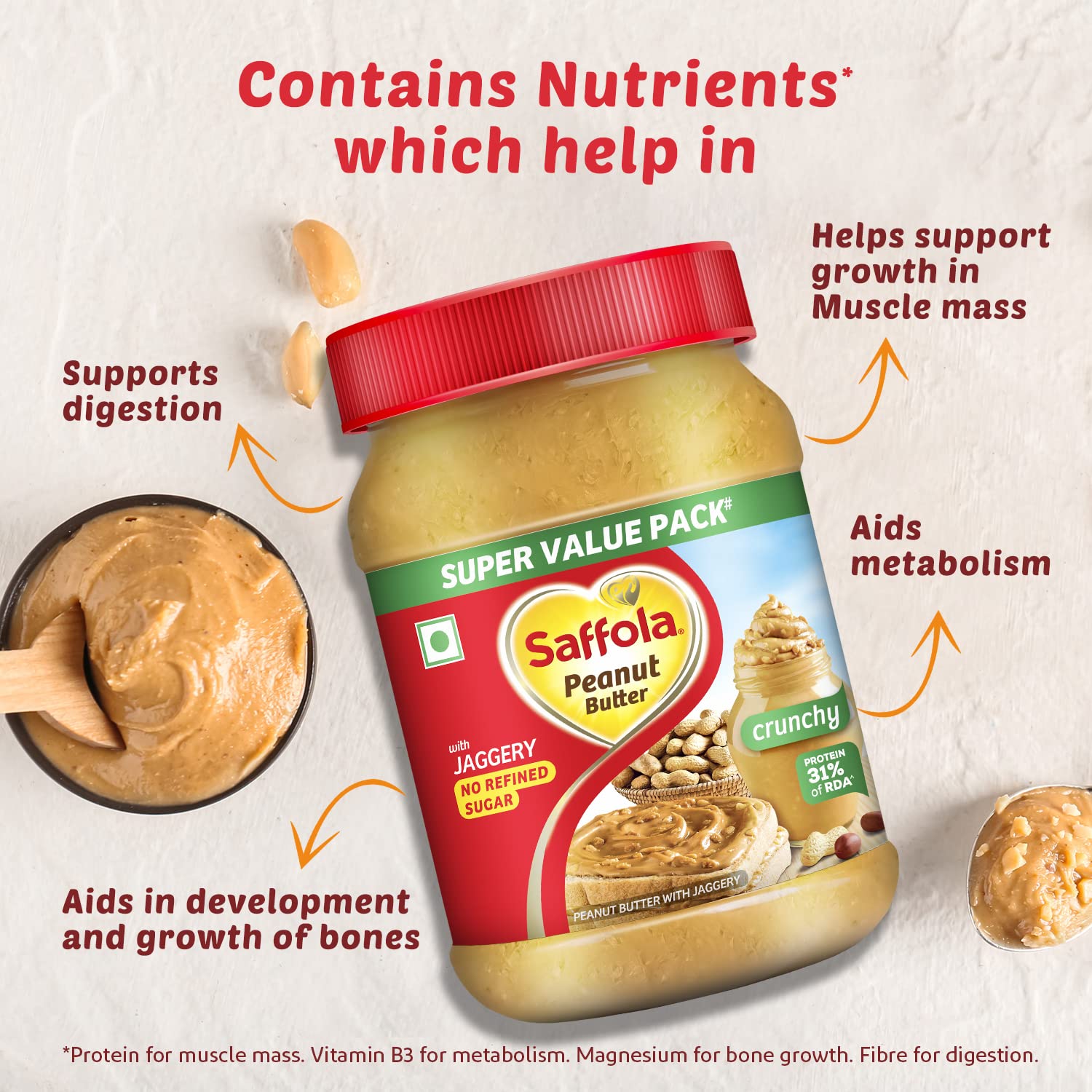 Saffola Peanut Butter Crunchy – view 4