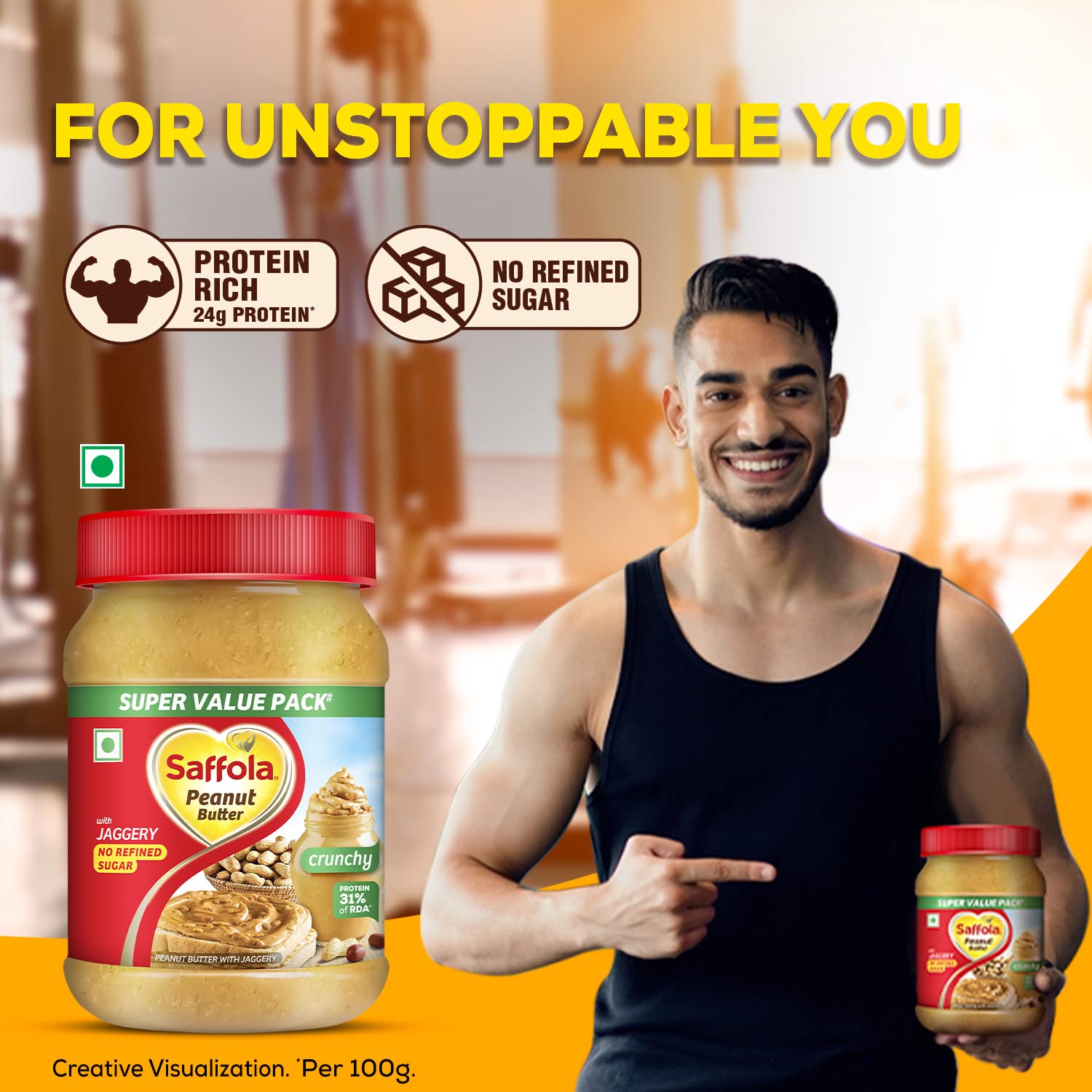 Saffola Peanut Butter Crunchy – view 6