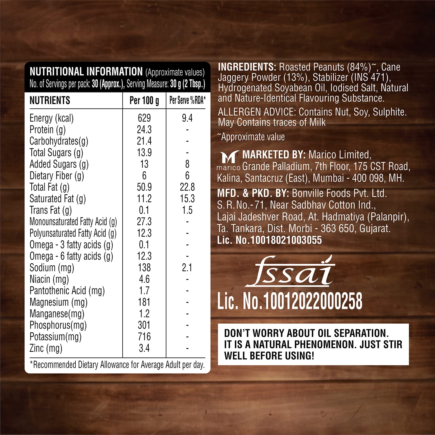 Saffola Peanut Butter Crunchy – view 7