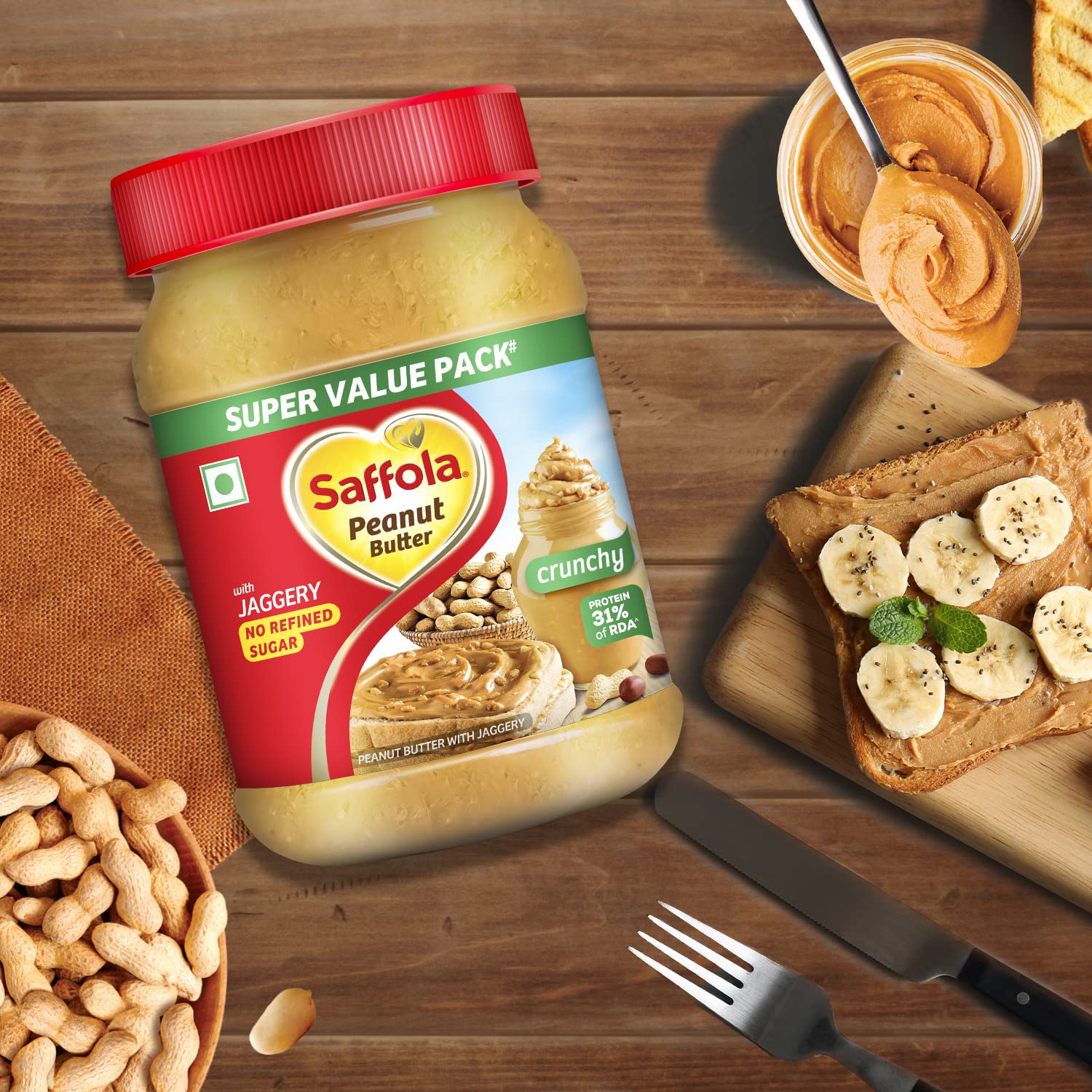 Saffola Peanut Butter Crunchy – view 8