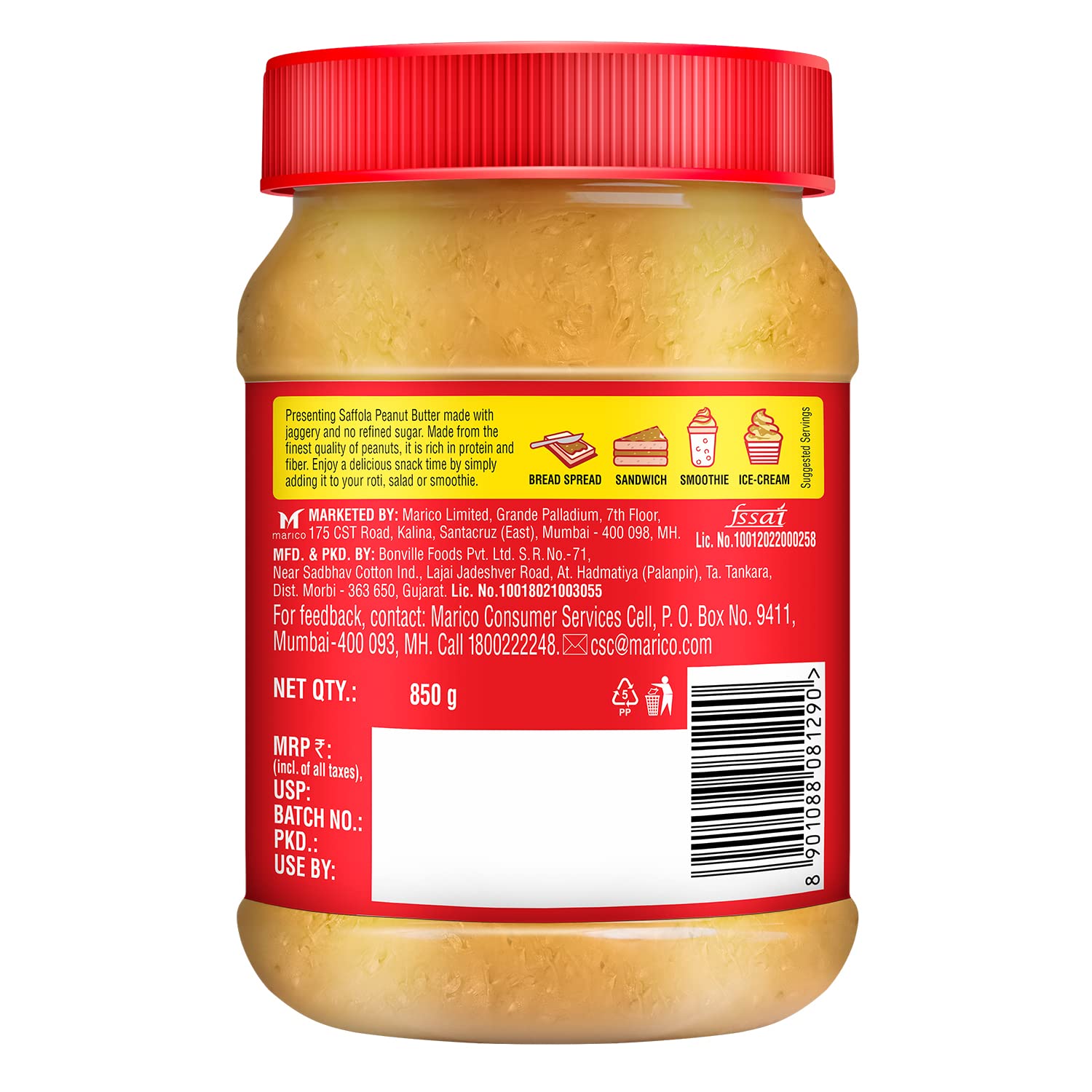 Saffola Peanut Butter Crunchy – view 9