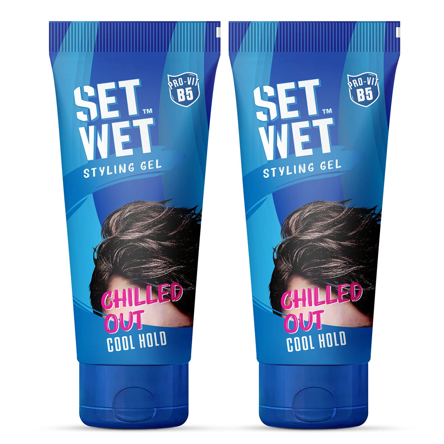 Set Wet hair styling gel for men pack of two