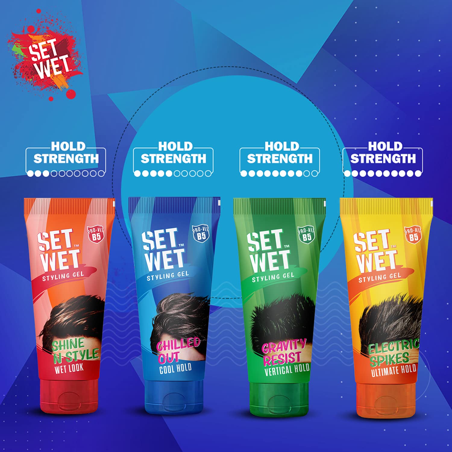Set Wet Styling Hair Gel for Men - Casually Cool, 100gm (Pack of 2) – view 7