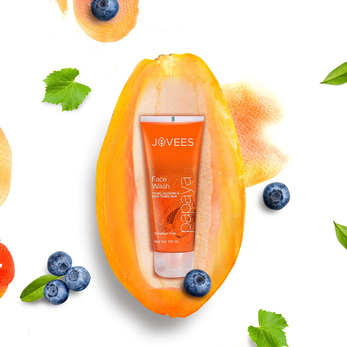 Jovees Herbal Papaya facewash 120ml, Skin Renewing Radiant Day Cream 50g, Nourishing & Hydrating Night Firming Cream 50g Combo For Full Day Skin Care... – view 4