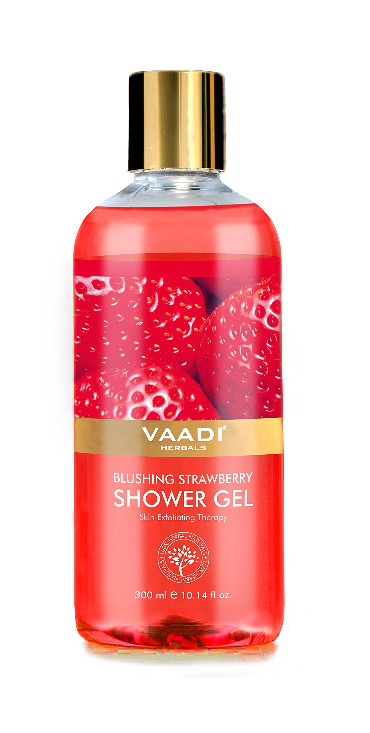 Vaadi Herbals Shower Gel, Blushing Strawberry, 300 ml – view 2