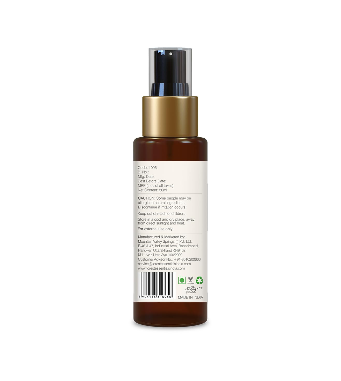 Forest Essentials Travel Size Body Mist Honey & Vanilla – view 5