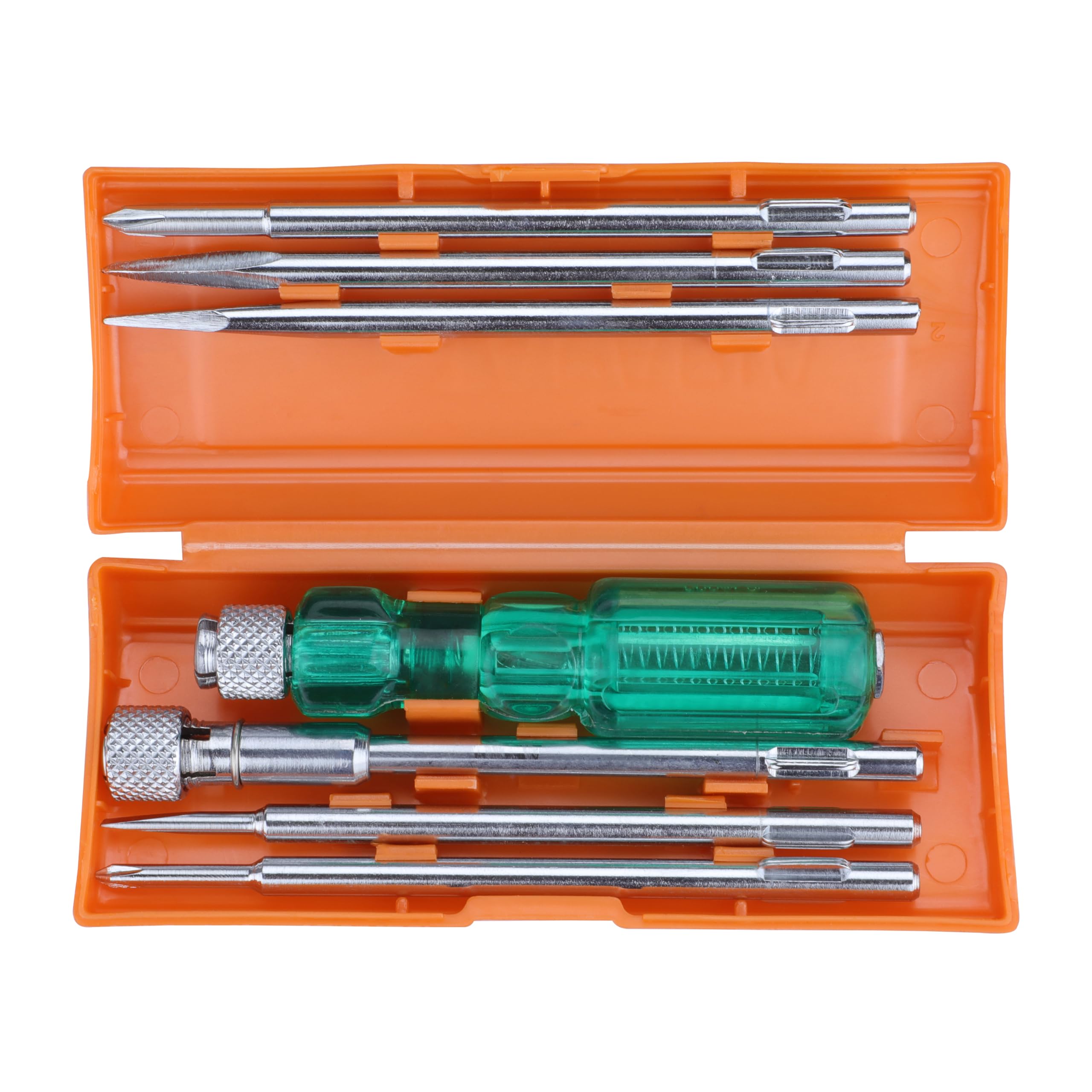 TAPARIA Screw Driver Set with Bulb - 840 (Neon, Silver and Green) – view 3
