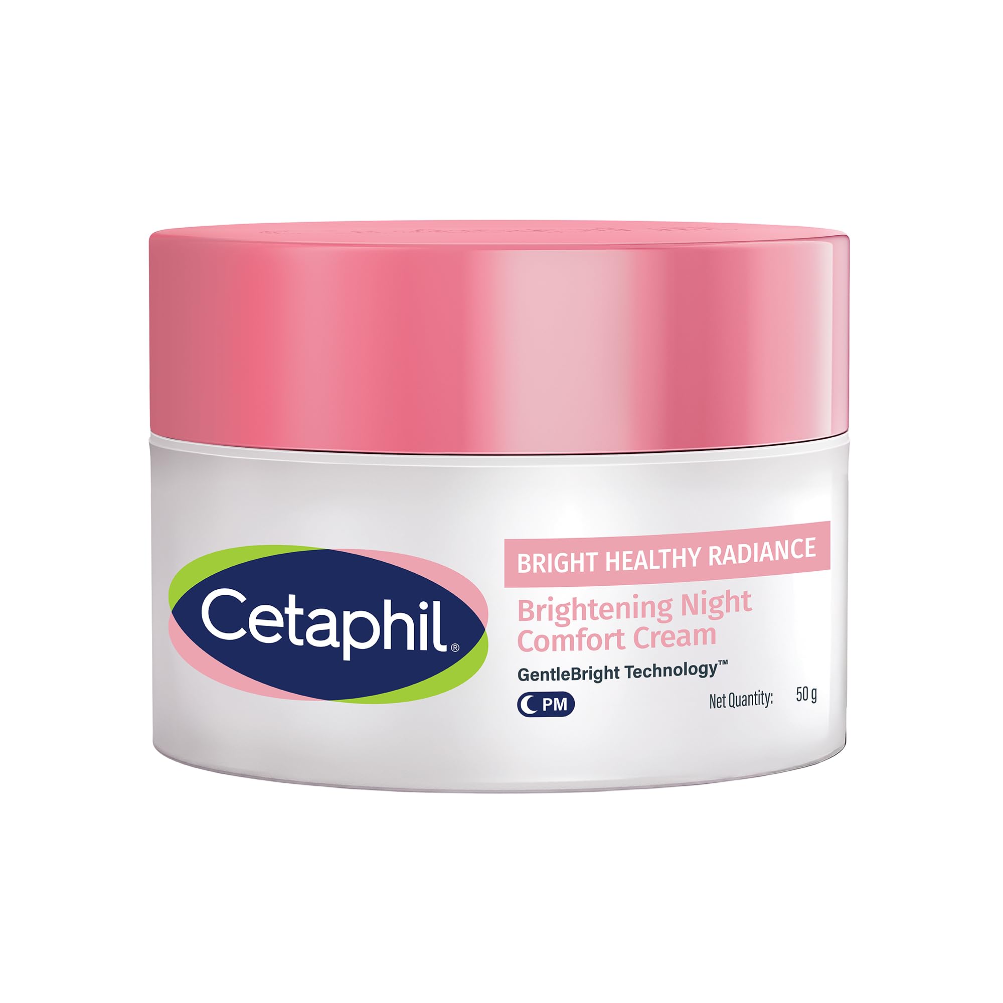 Cetaphil Brightening Night Comfort Cream jar front pack shot