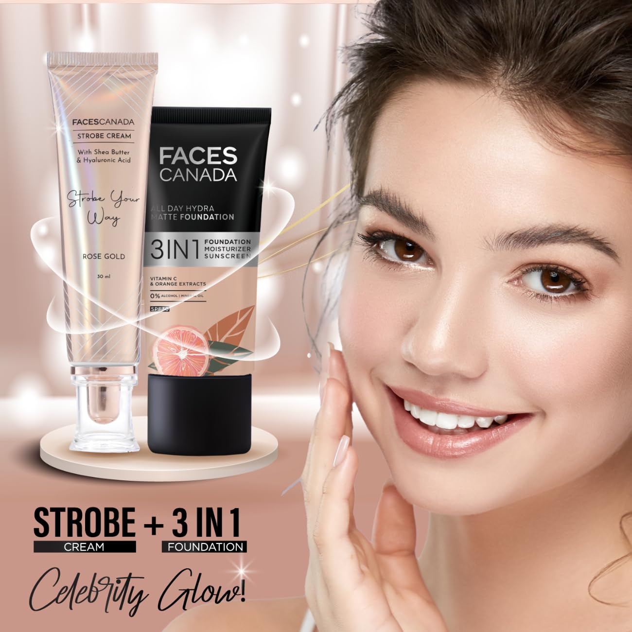 FACESCANADA Strobe Cream - Rose Gold, 30Ml – view 7
