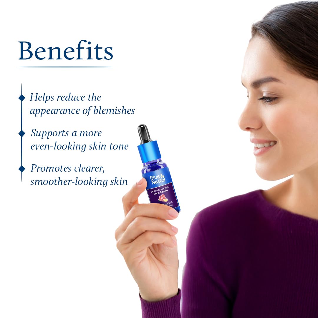 Blue Nectar Pore Minimizing Plum Face Serum for Acne Prone Skin – view 4
